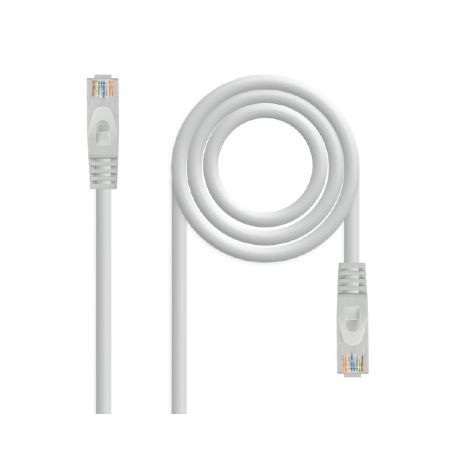 Nanocable Cable Red Latiguillo RJ45 LSZH CAT.6A UTP AWG24, Gris, 30 cm