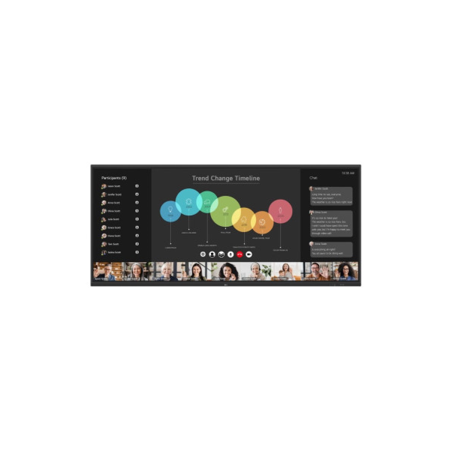 LG 105TR5WP-B pizarra blanca interactiva 2,67 m (105") 5120 x 2160 Pixeles Pantalla táctil Negro