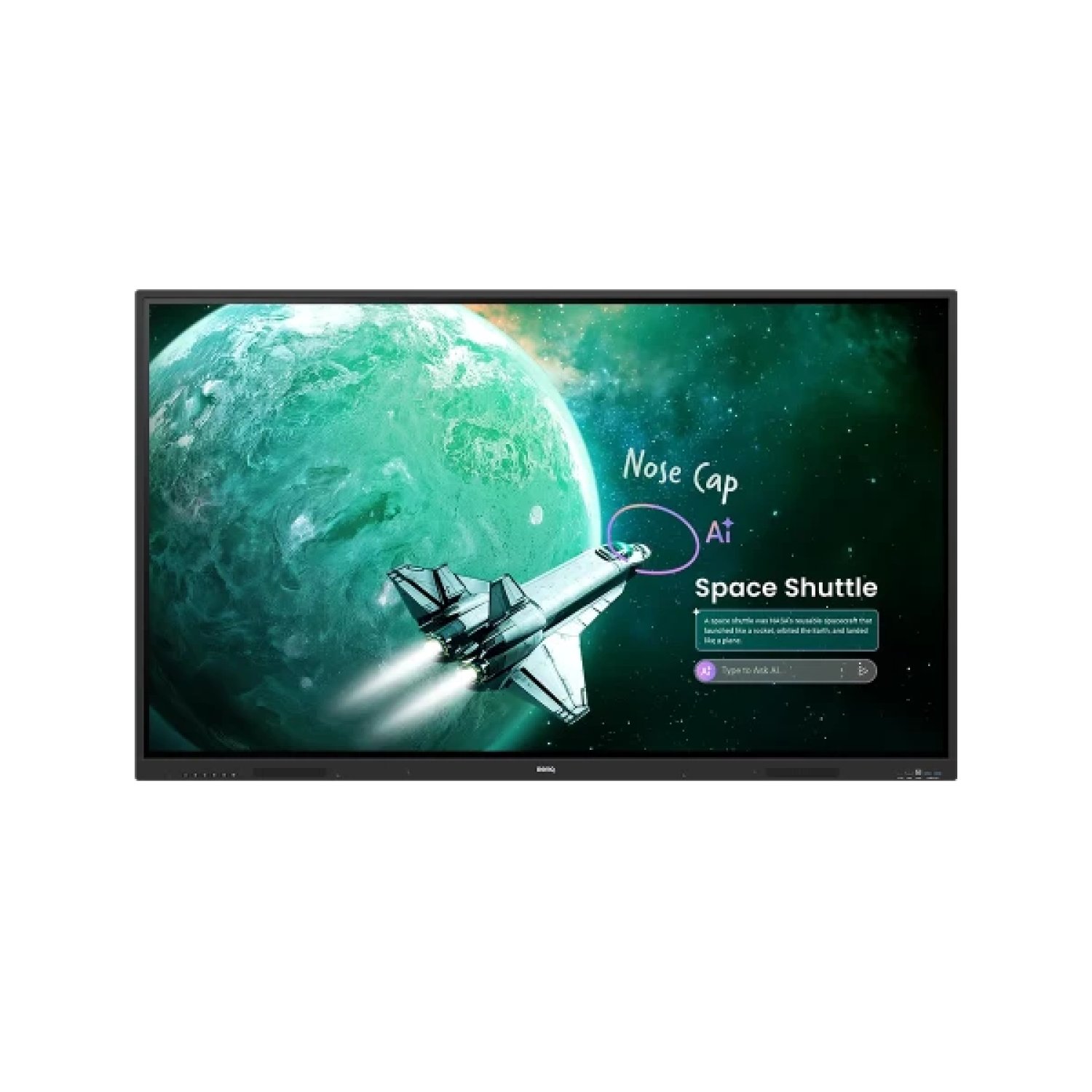 BenQ RE6505A pizarra blanca interactiva 165,1 cm (65") 3840 x 2160 Pixeles Pantalla táctil Negro USB