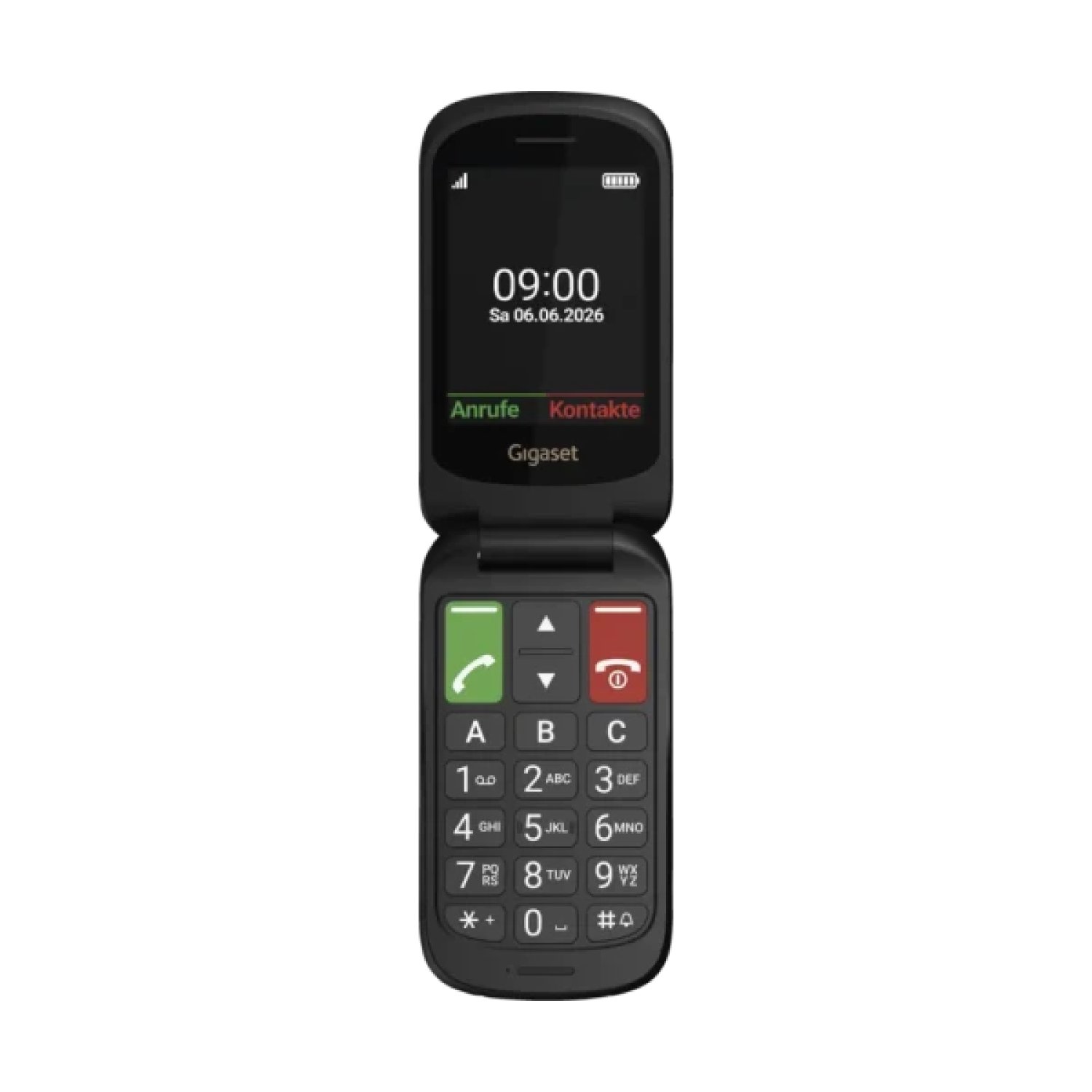 Gigaset GL40 7,11 cm (2.8") 88 g Negro Teléfono para personas mayores