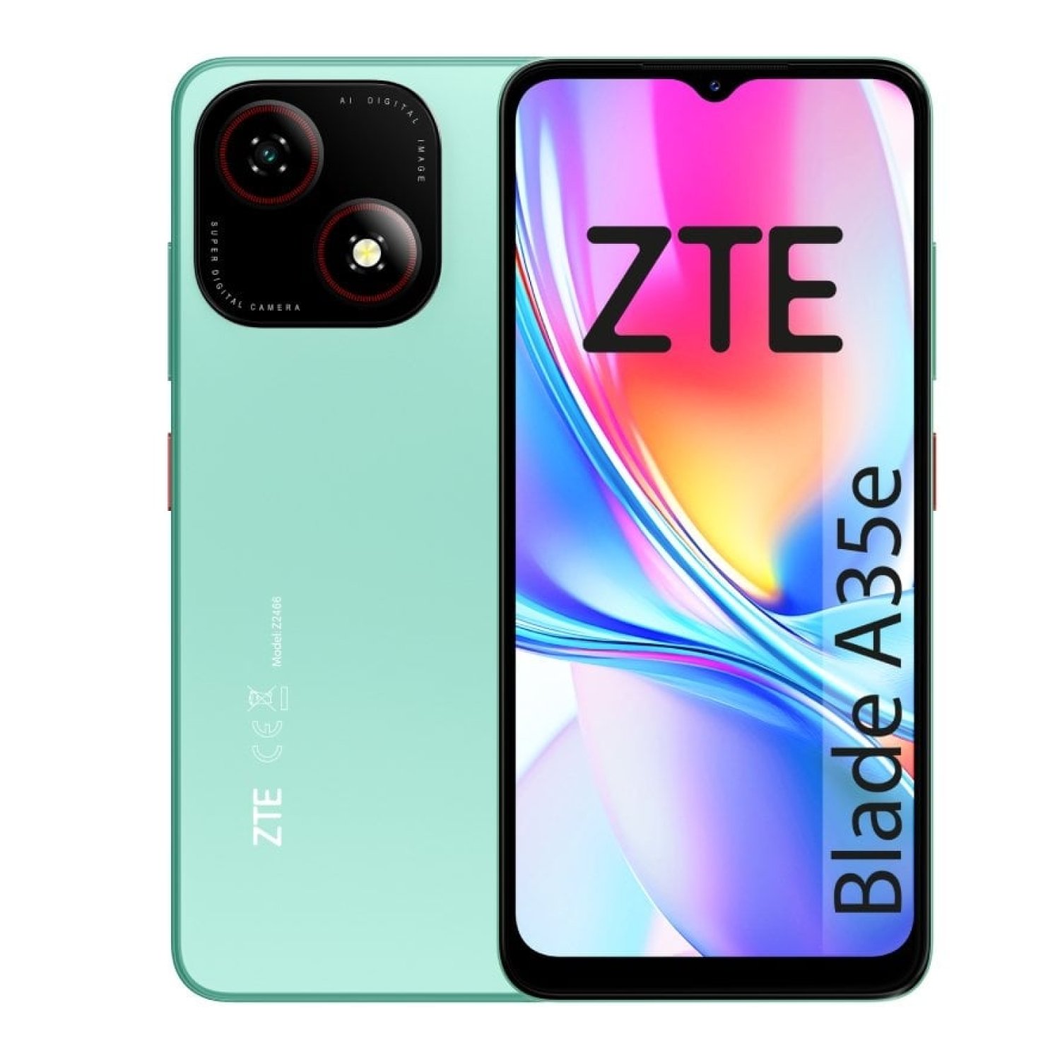 Smartphone ZTE Blade A35E 2GB/ 64GB/ 6.52"/ Verde