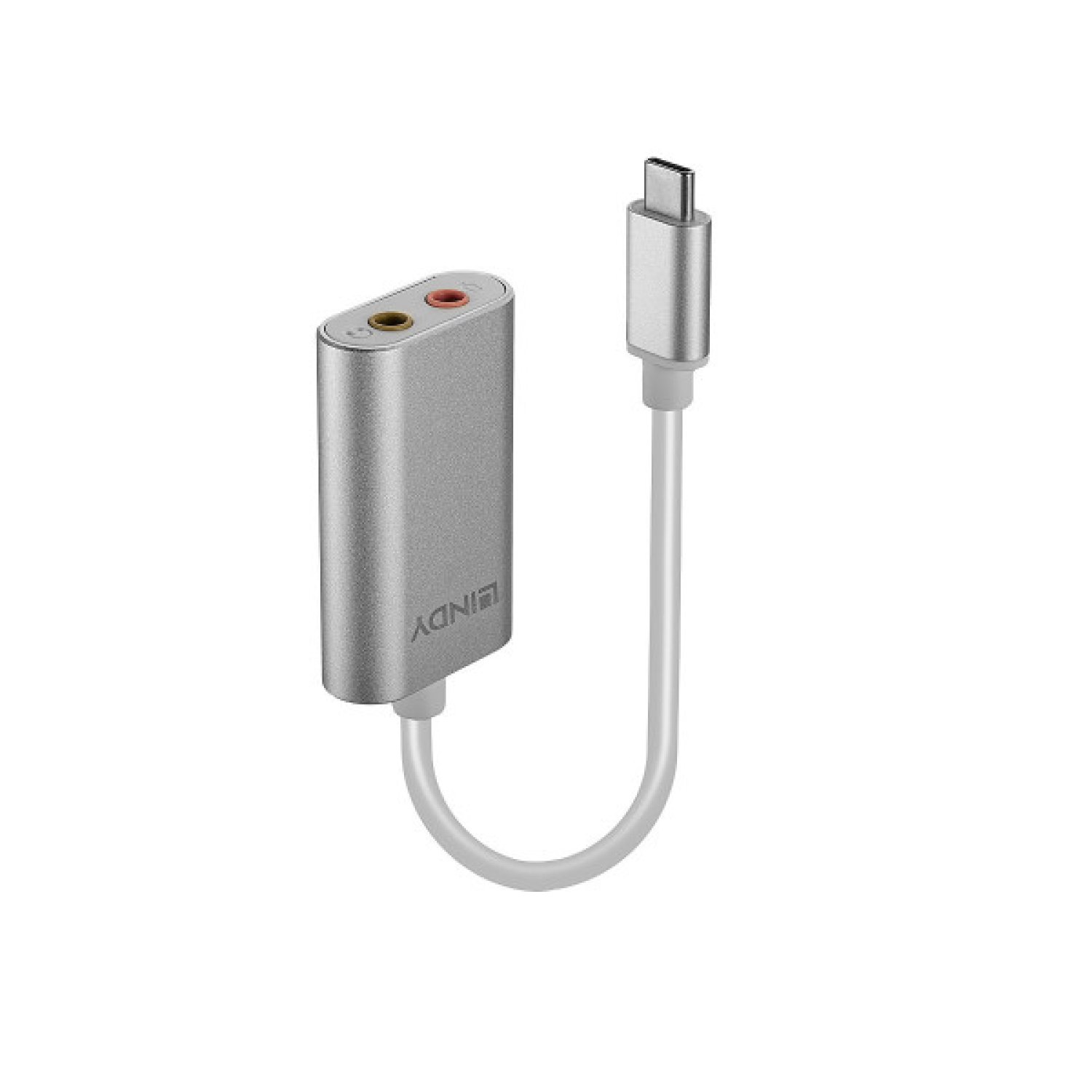 Lindy 42711 cable de teléfono móvil Blanco USB C 3,5mm