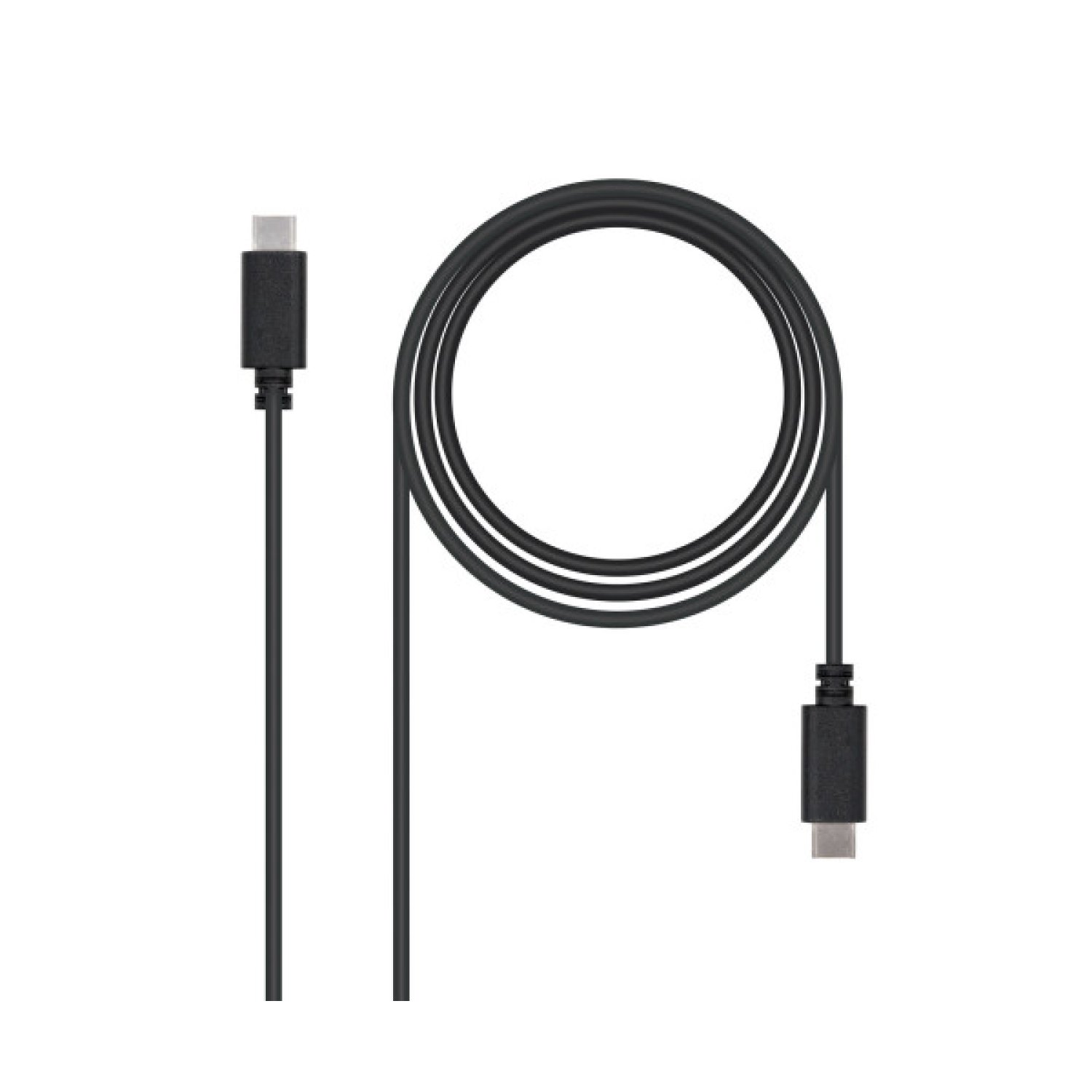 Nanocable USB 2.0, 2m cable USB USB C 0,48 Gbit/s Negro