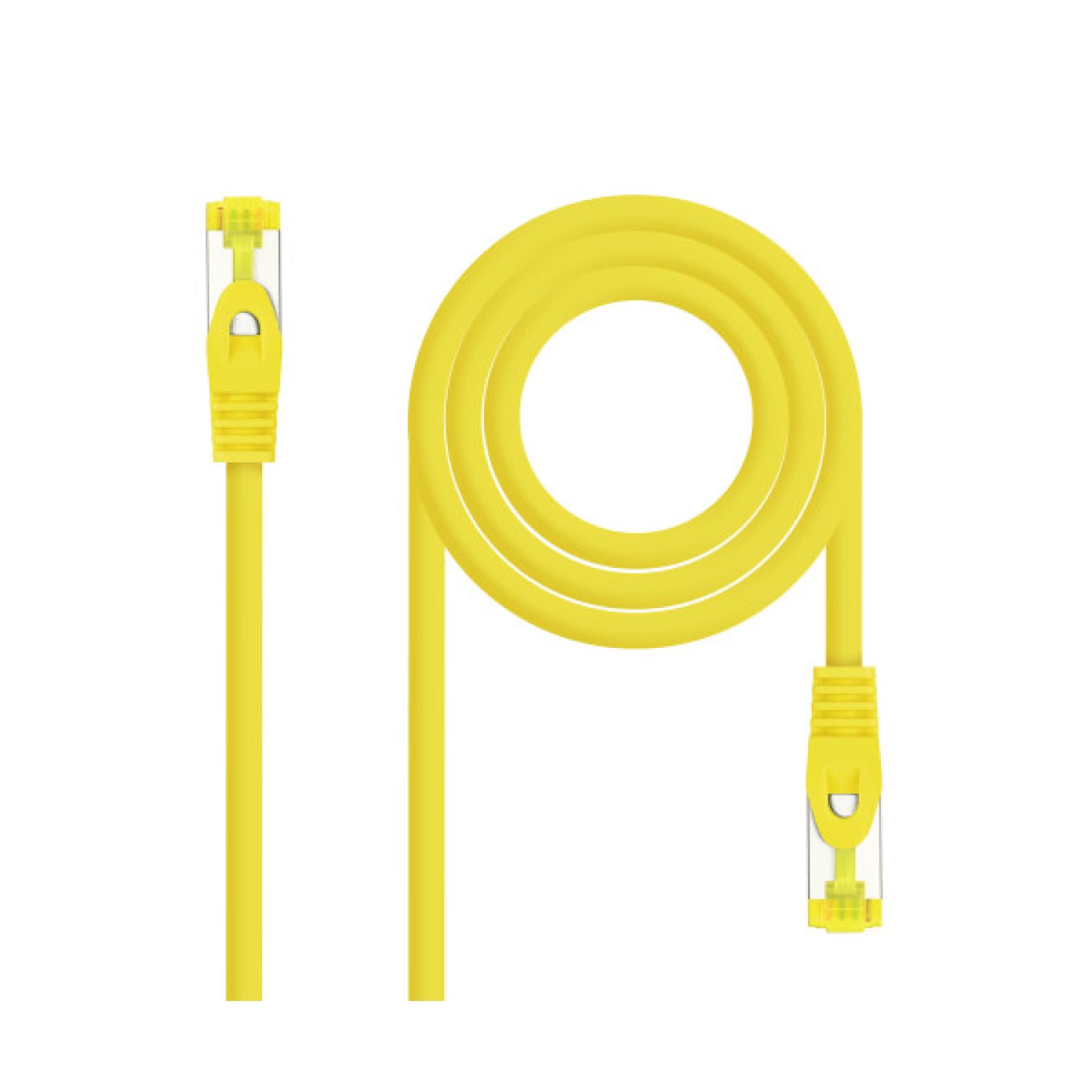 Nanocable Cable Red Latiguillo RJ45 LSZH CAT.6A SFTP AWG26, Amarillo, 30 cm