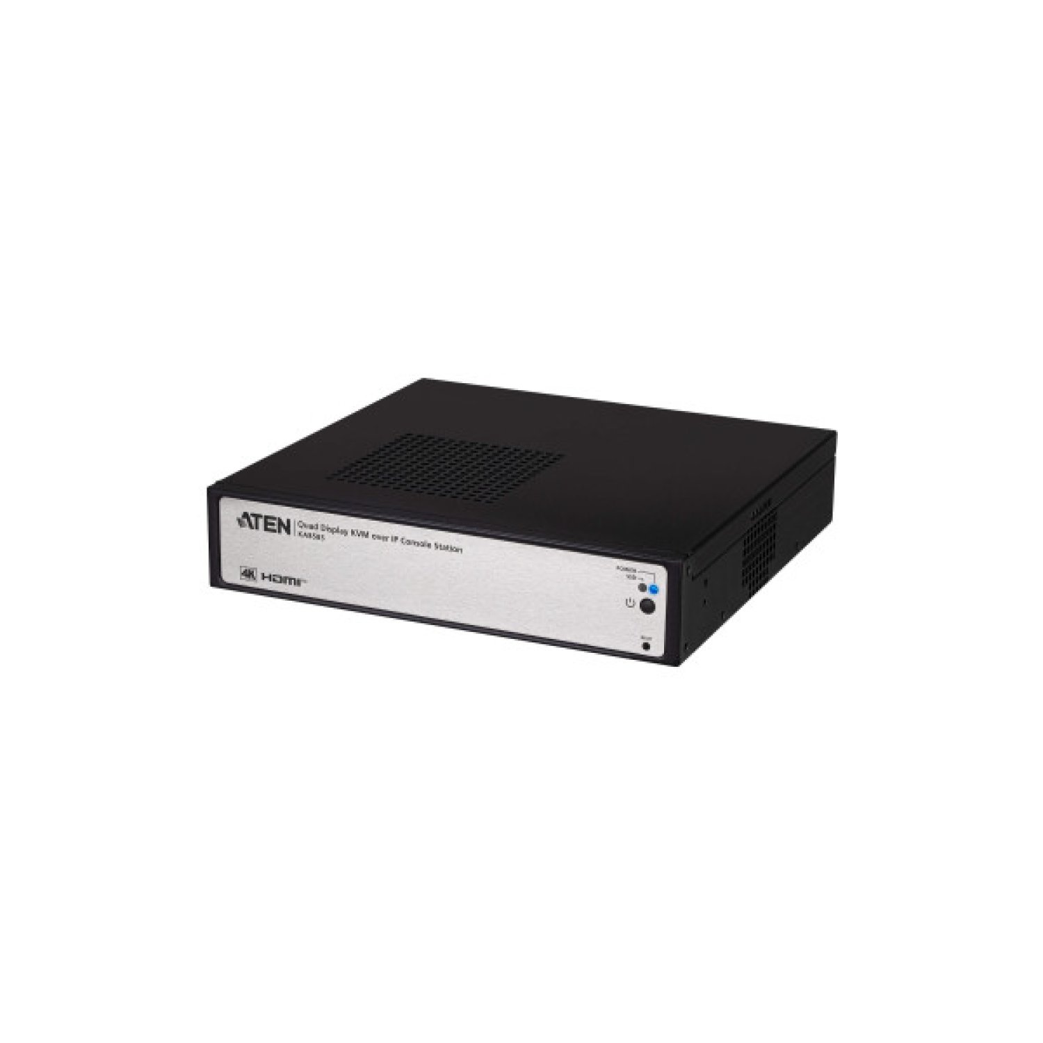 ATEN Estación de consola KVM sobre IP con cuatro monitores 4K