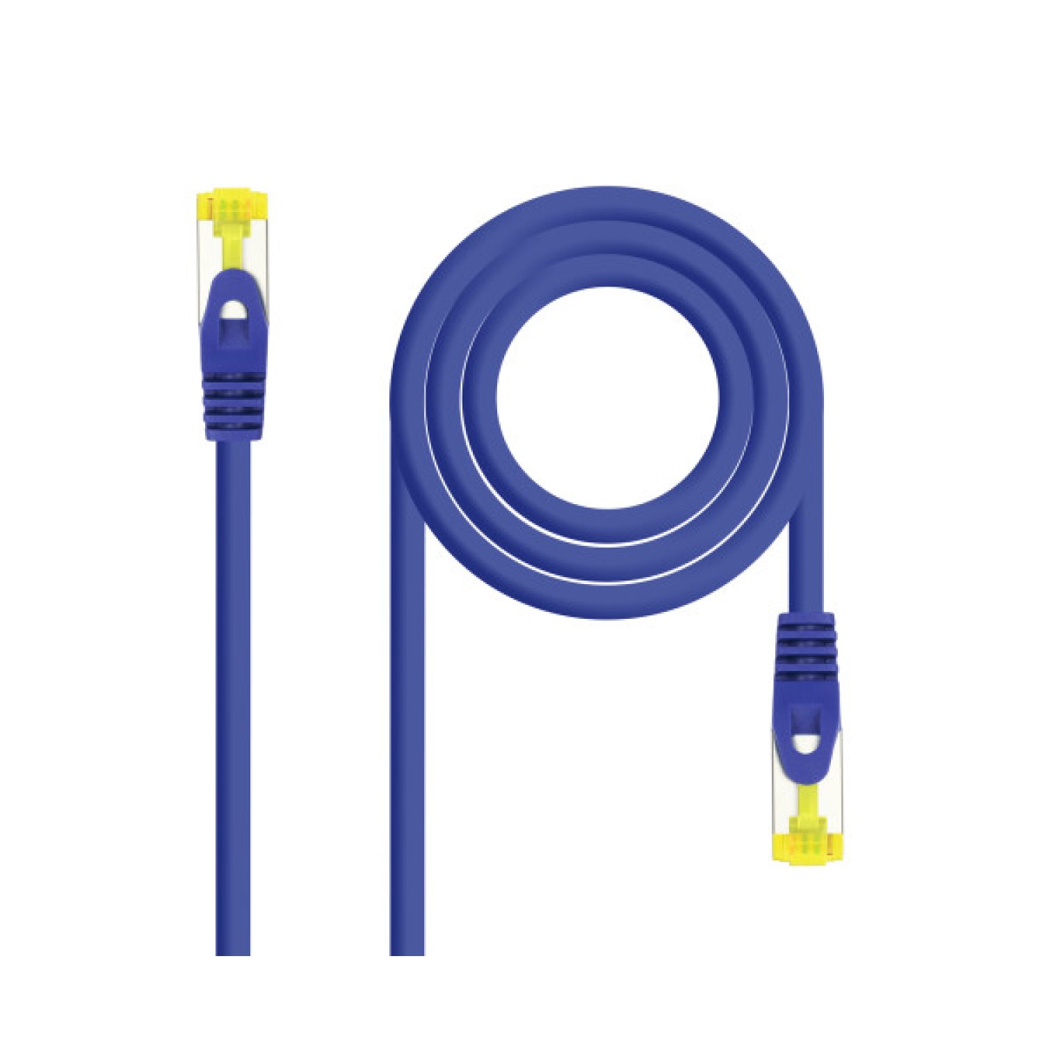Nanocable Cable Red Latiguillo RJ45 LSZH CAT.6A SFTP AWG26, Azul, 30 cm