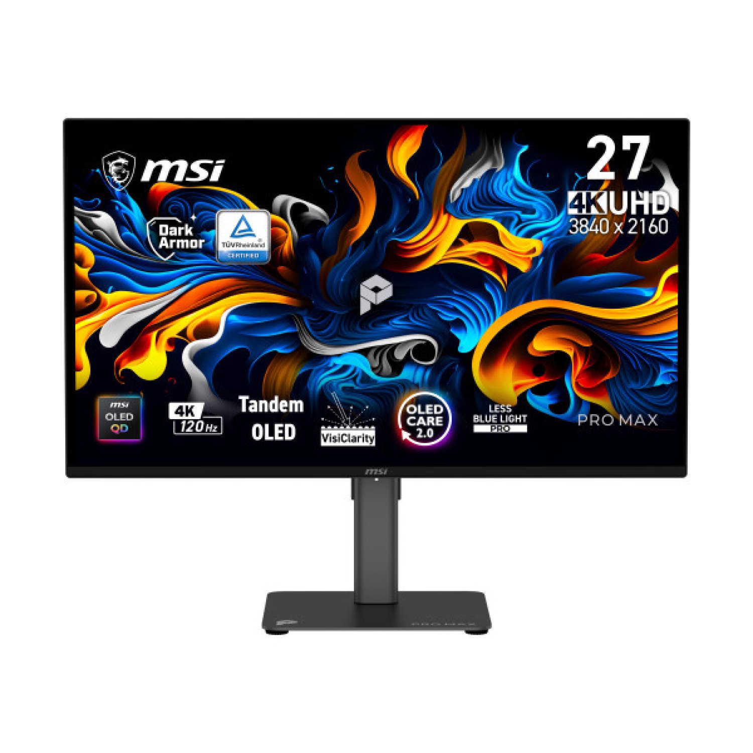 MSI Pro MAX 271UPX12G pantalla para PC 67,3 cm (26.5") 3840 x 2160 Pixeles UltraWide Full HD QD-OLED Negro