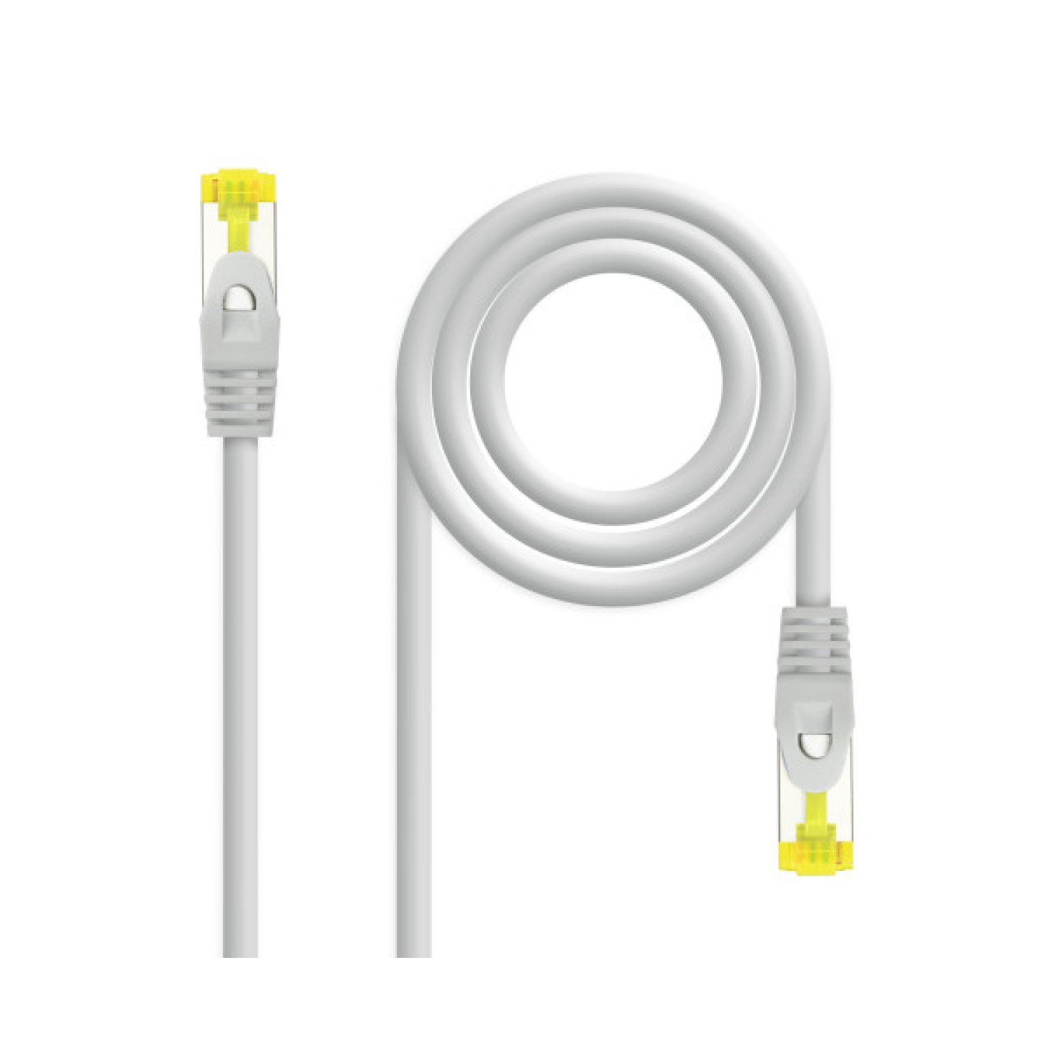 Nanocable Cable Red Latiguillo RJ45 LSZH CAT.6A SFTP AWG26, Gris, 30 cm