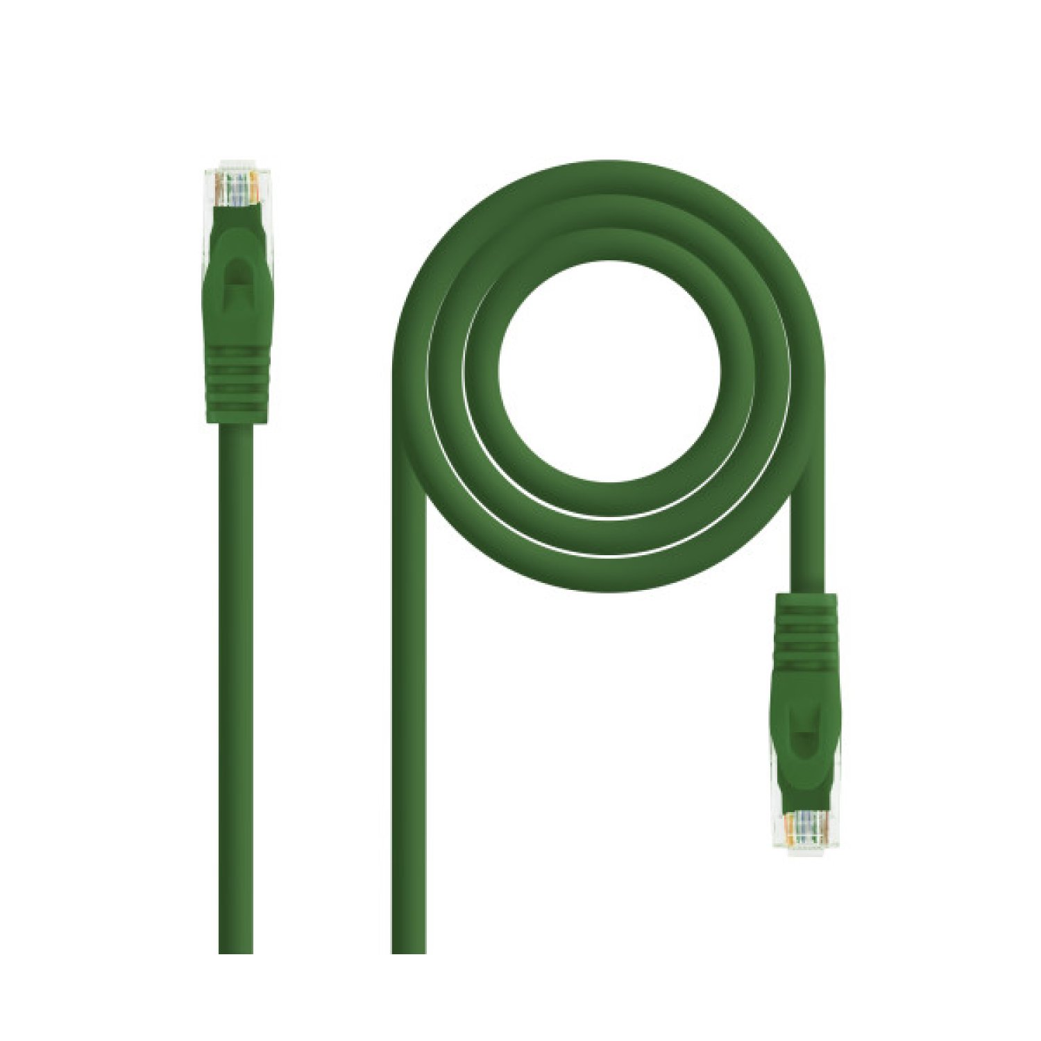 Nanocable Cable Red Latiguillo RJ45 LSZH CAT.6A UTP AWG24, Verde, 30 cm