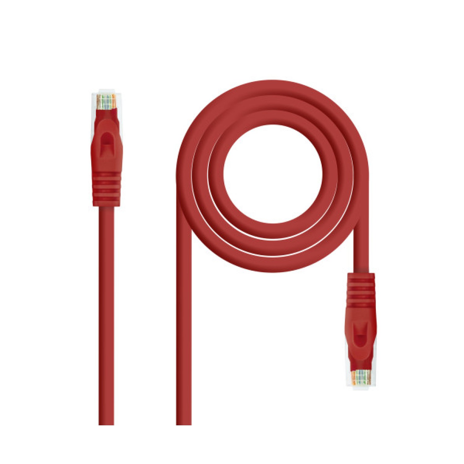 Nanocable Cable Red Latiguillo RJ45 LSZH CAT.6A UTP AWG24, Rojo, 30 cm