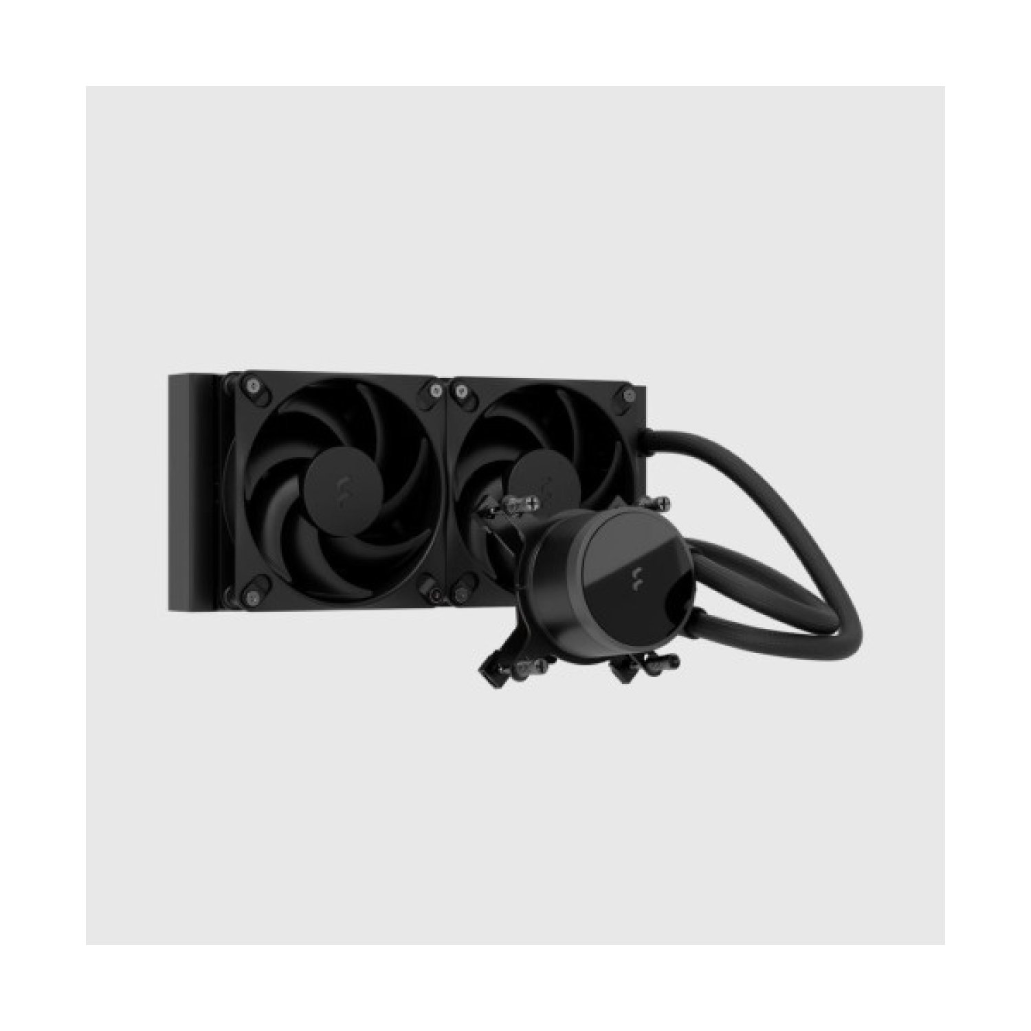 Fractal Design Radius 240 Black Procesador Sistema de refrigeración líquida todo en uno 12 cm Negro 1 pieza(s)