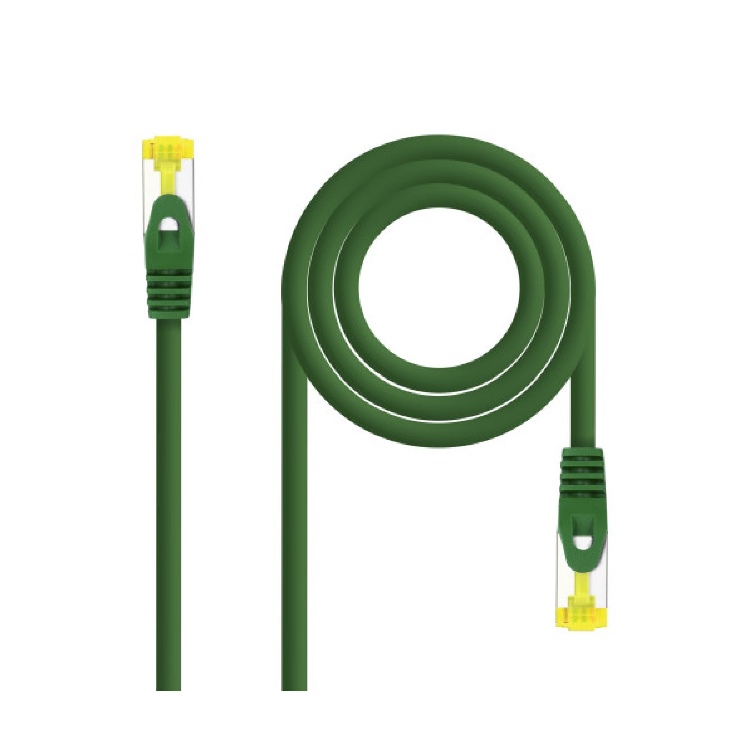 Nanocable Cable Red Latiguillo RJ45 LSZH CAT.6A SFTP AWG26, Verde, 30 cm