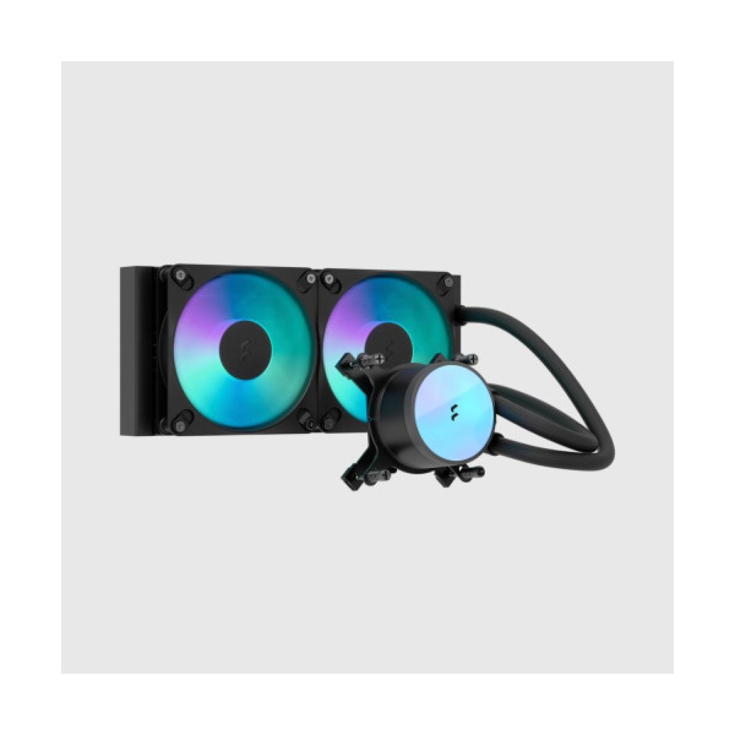 Fractal Design Radius 240 RGB Black Procesador Sistema de refrigeración líquida todo en uno 12 cm Negro 1 pieza(s)