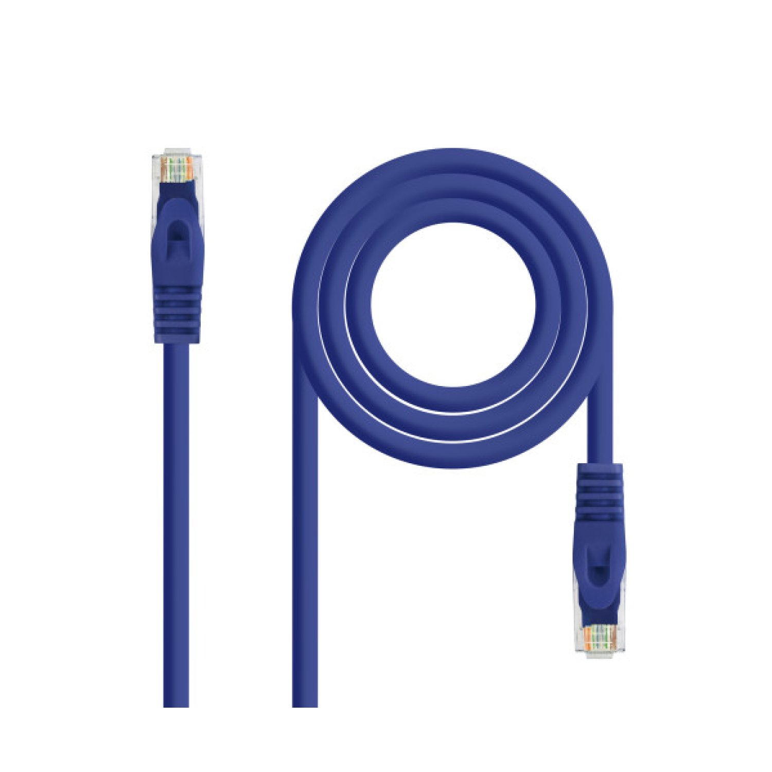 Nanocable Cable Red Latiguillo RJ45 LSZH CAT.6A UTP AWG24, Azul, 30 cm