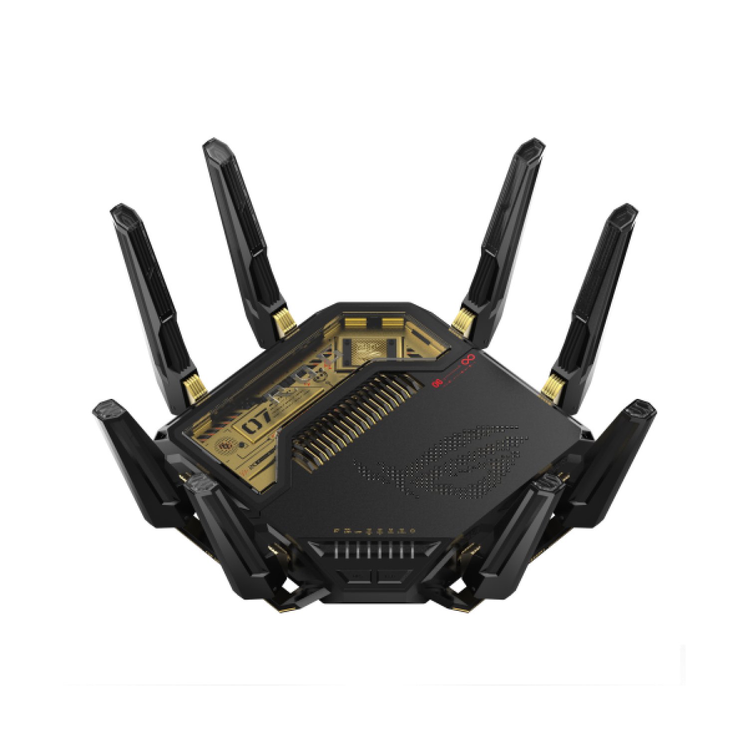 ASUS ROG Rapture GT-BE98 router inalámbrico 10 Gigabit Ethernet Quad-band (2.4 GHz / 5 GHz-1 / 5 GHz-2 / 6 GHz) Negro