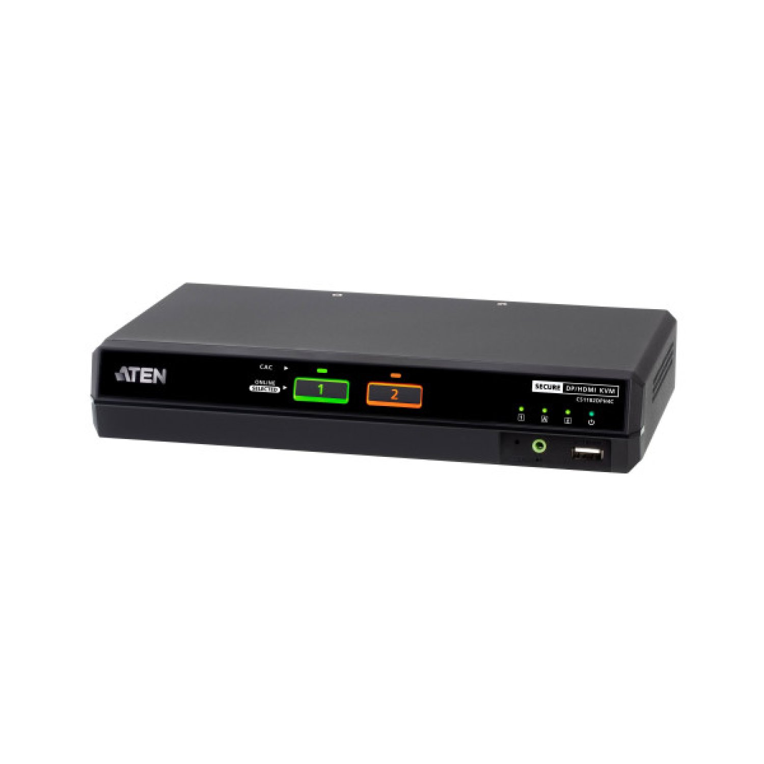 ATEN Conmutador KVM universal seguro de 2 puertos USB 5K DisplayPort/HDMI con CAC (compatible con PSD PP v4.0)