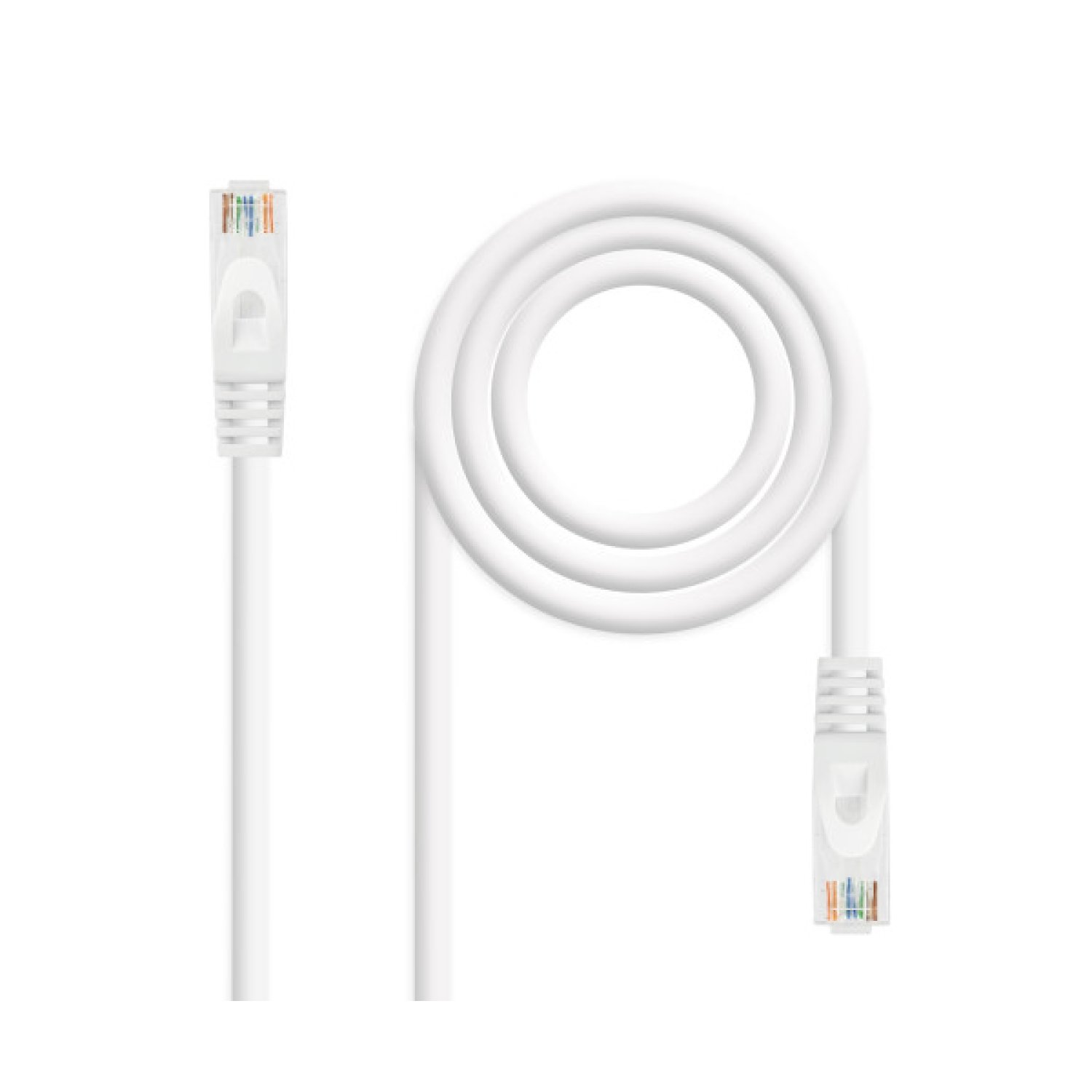 Nanocable Cable Red Latiguillo RJ45 LSZH CAT.6A UTP AWG24, Blanco, 25 cm