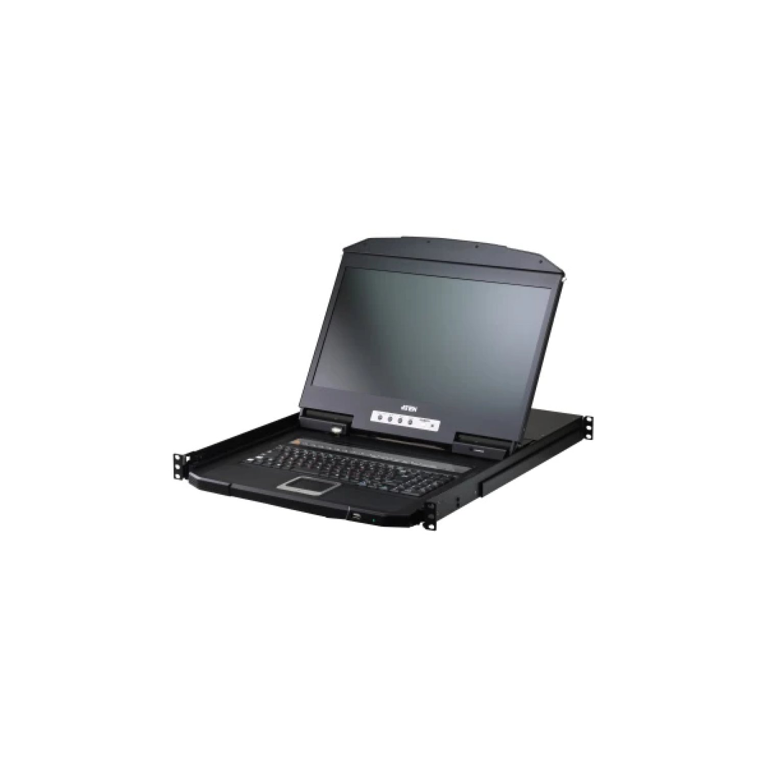 ATEN CONSOLA LCD KVM CL3716INW (SPANISH KEYBOARD / 2X-K06 SG) SOBRE IP PARA RACK, 16 PUERTOS USB-HDMI, SINGLE RAIL, PANTALLA PANORAMICA 18.5" FULL HD, ACCESO LOCAL Y REMOTO COMPARTIDO Y SOPORTE USB.
