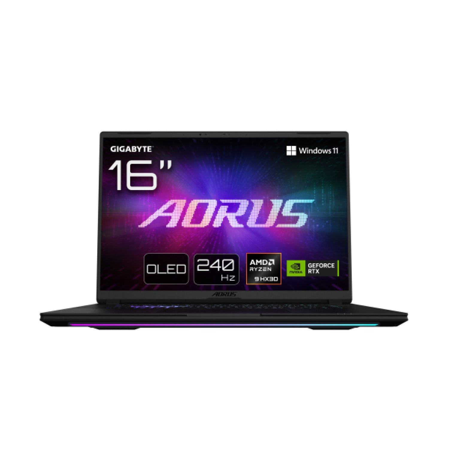 GIGABYTE AORUS MASTER 16 Portátil Gaming - 16.0“, 240Hz OLED, AMD Ryzen 9 9955X3D, GPU NVIDIA RTX 5080, 32GB DDR5 5600MHz, 1TB SSD, Windows 11 Home, Garantía de 2 años, AORUS MASTER 16 6YJM5ESE64SH