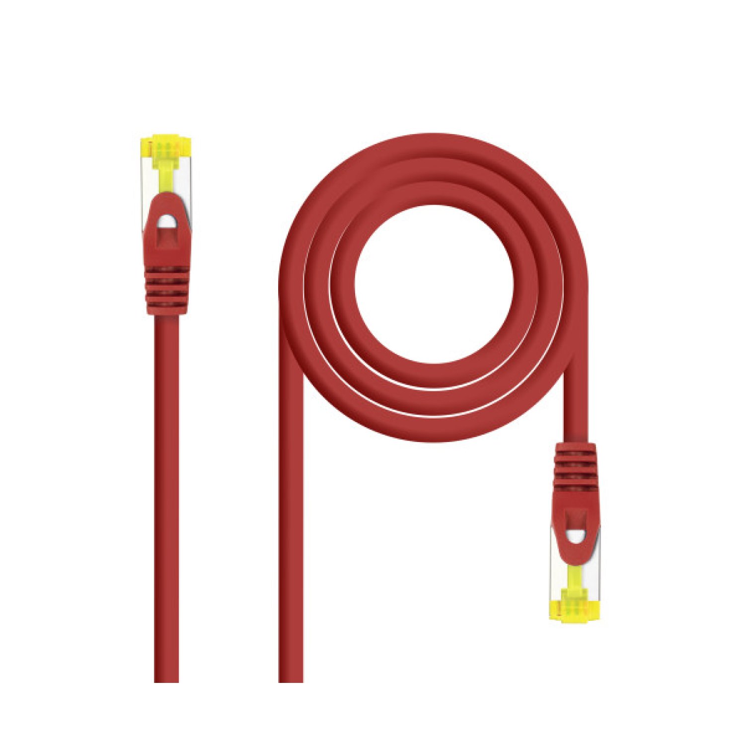 Nanocable Cable Red Latiguillo RJ45 LSZH CAT.6A SFTP AWG26, Rojo, 30 cm