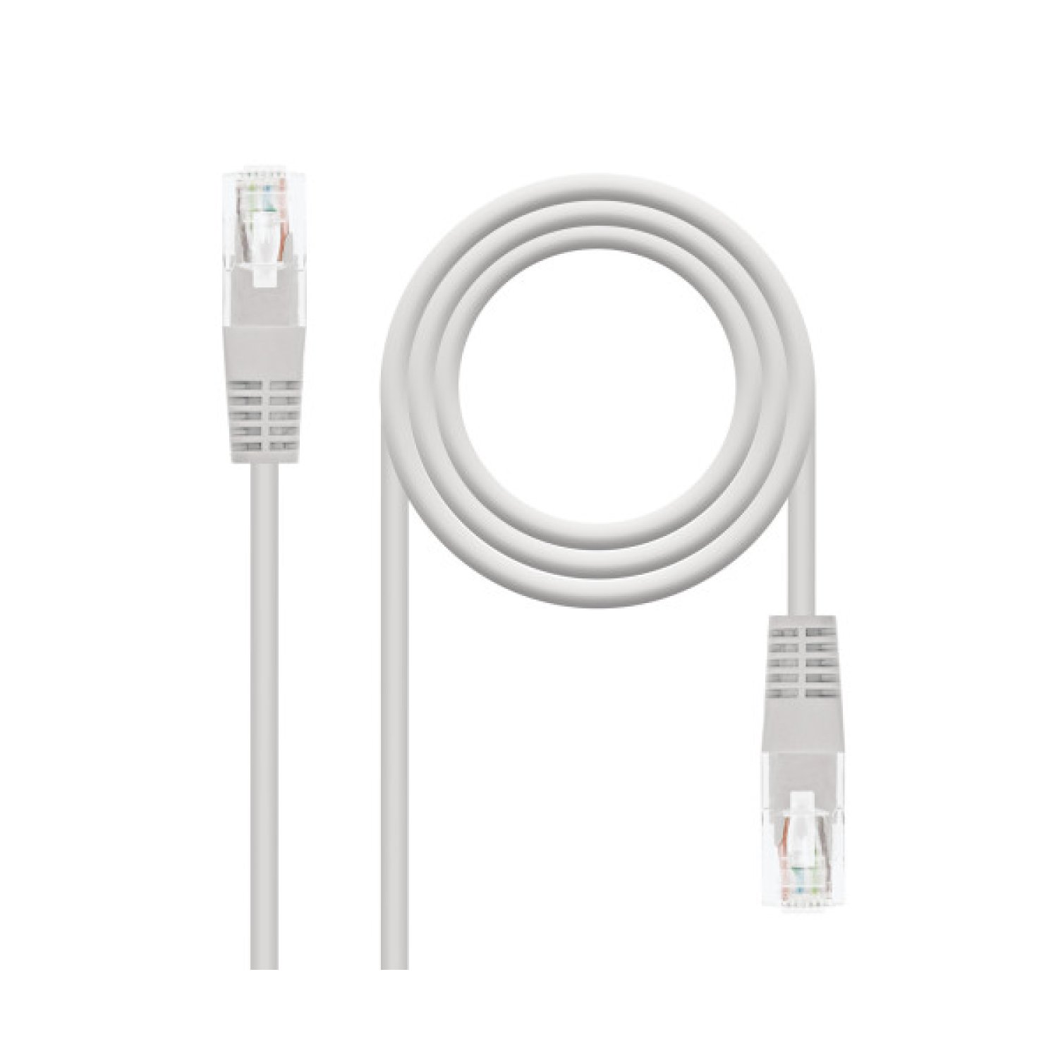Nanocable Cable de Red Latiguillo RJ45 CAT.6 UTP AWG24, Gris, 30 m
