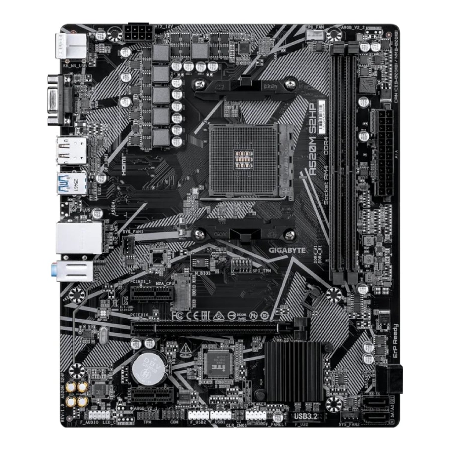 Placa Base Gigabyte A520M S2HP Socket AM4/ DDR4/ PCIe 3.0/ Micro ATX