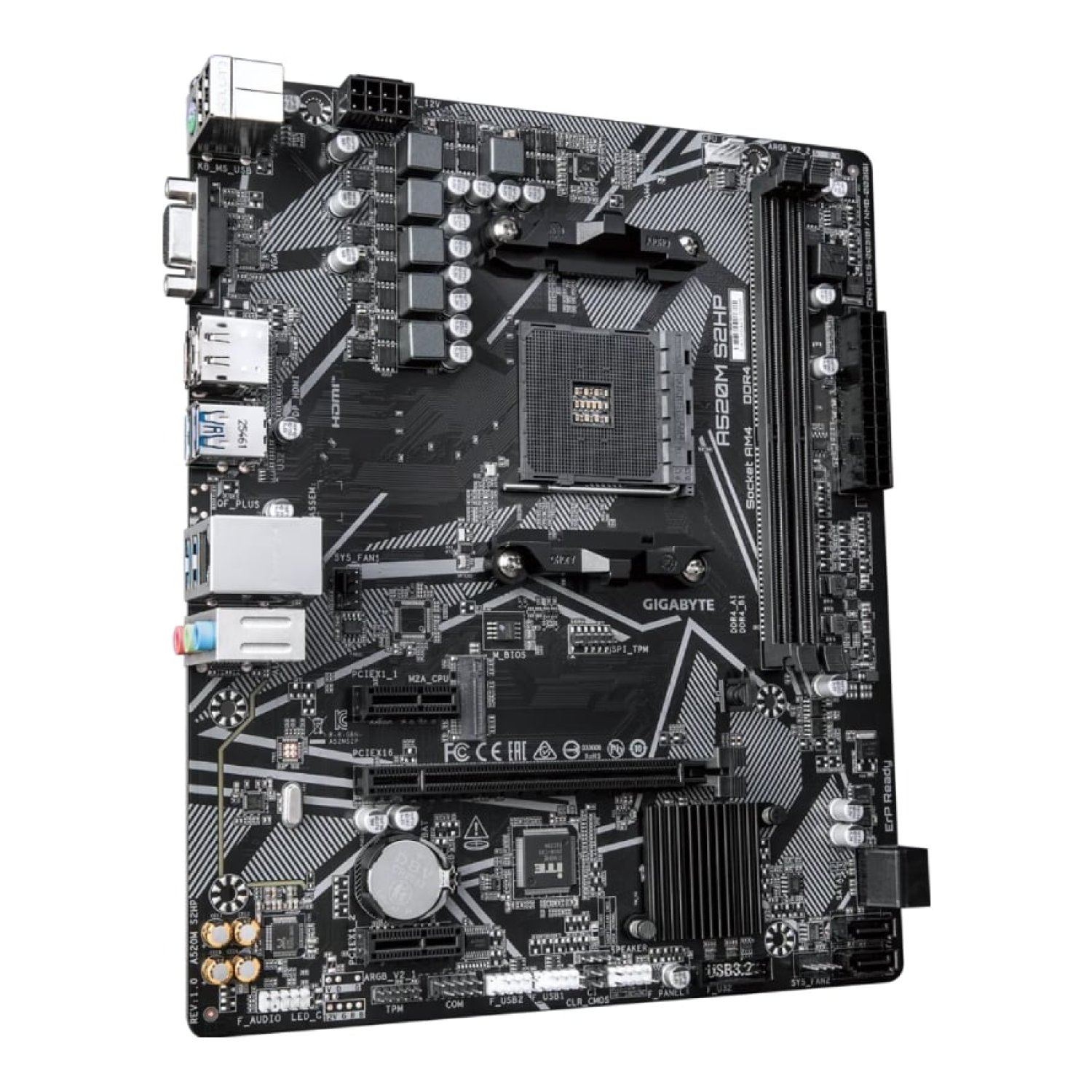 Placa Base Gigabyte A520M S2HP Socket AM4/ DDR4/ PCIe 3.0/ Micro ATX