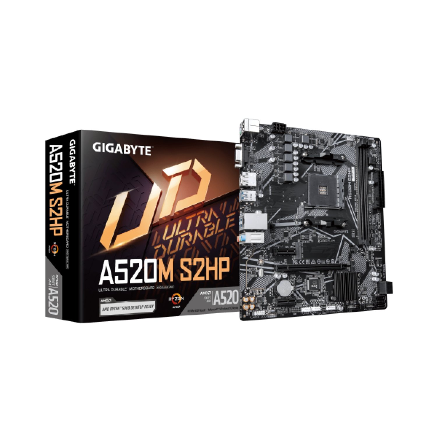 Placa Base Gigabyte A520M S2HP Socket AM4/ DDR4/ PCIe 3.0/ Micro ATX