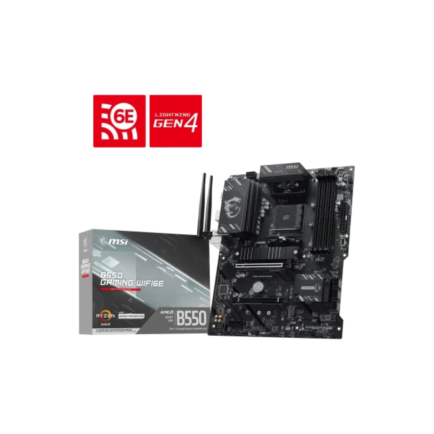 MSI B550 GAMING WIFI6E placa base AMD B550 Zócalo AM4