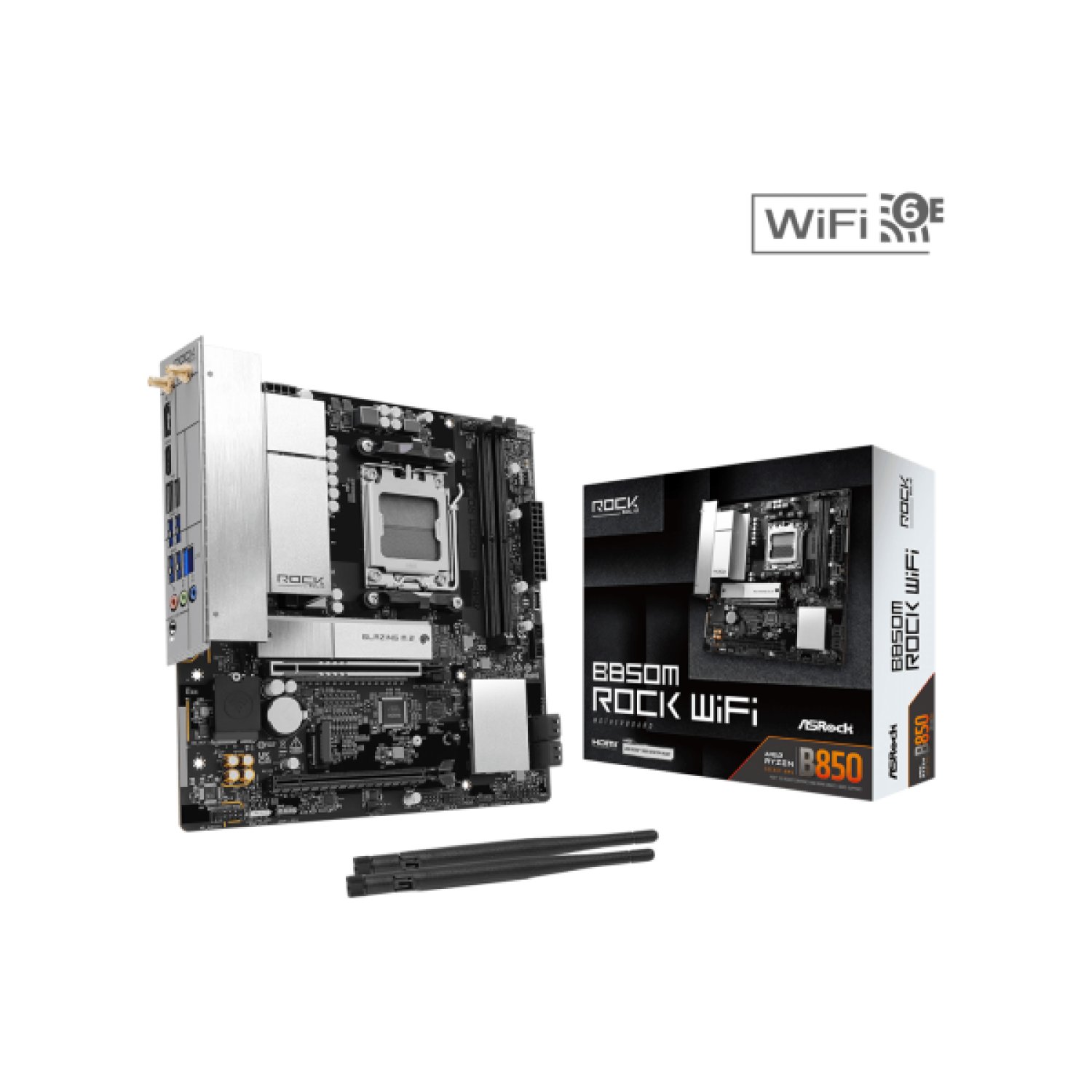 Asrock B850M Rock WiFi AMD B850 Zócalo AM5 micro ATX