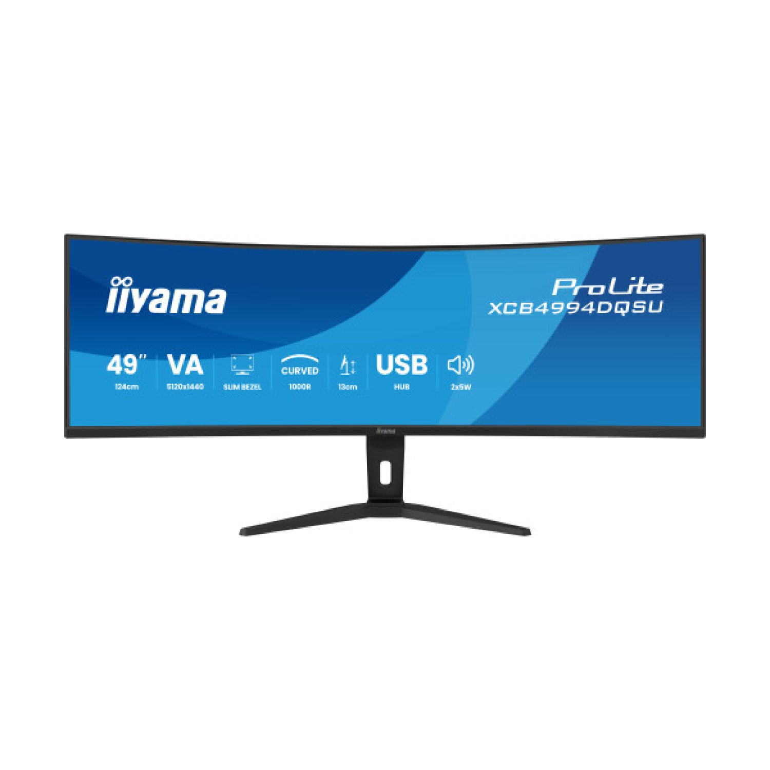 MONITOR IIYAMA PANTALLA CURVA PARA PC 113 CM (49") VA, 300cd, DQHD, 2H1DP
