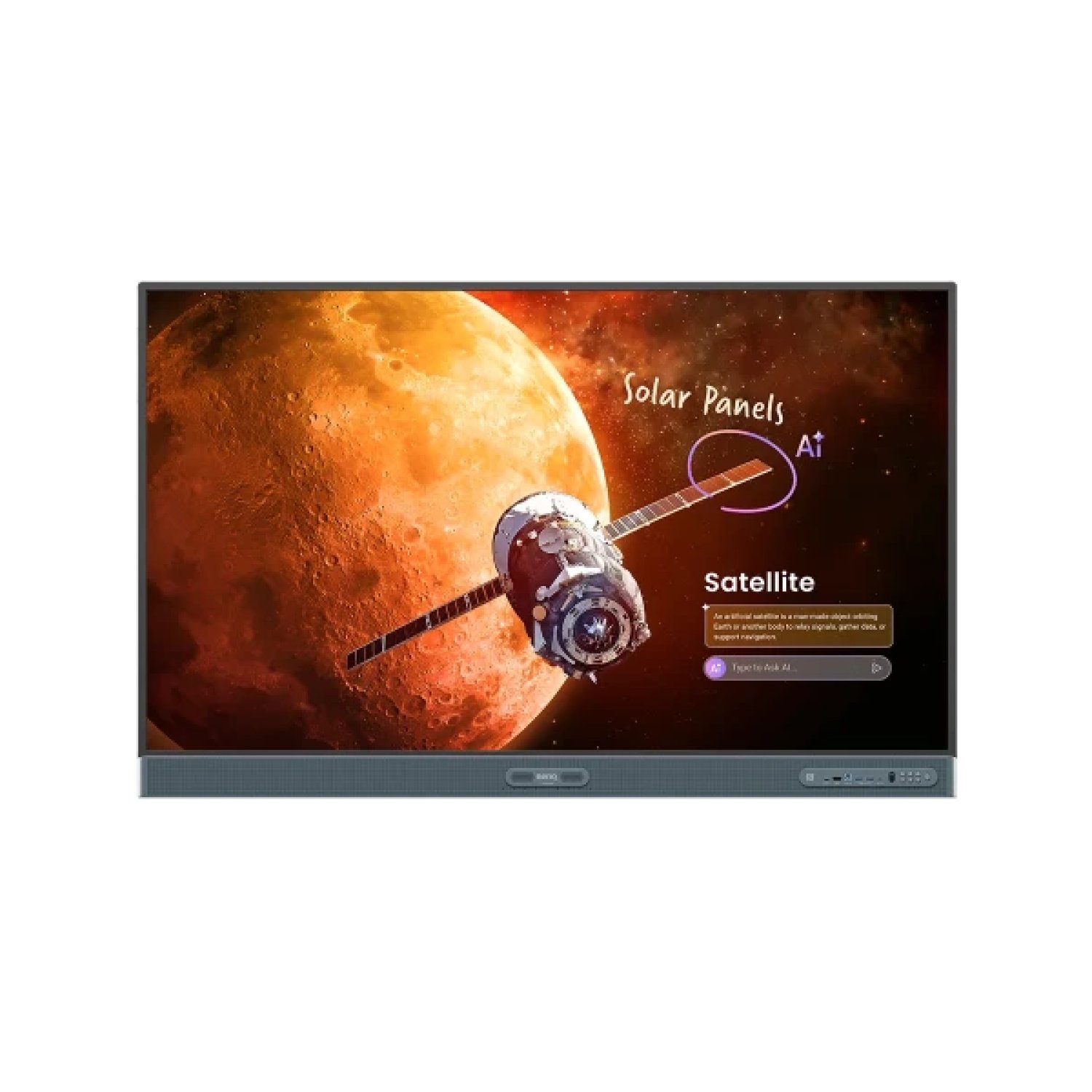 BenQ RP6505 pizarra blanca interactiva 165,1 cm (65") 3840 x 2160 Pixeles Pantalla táctil Negro HDMI