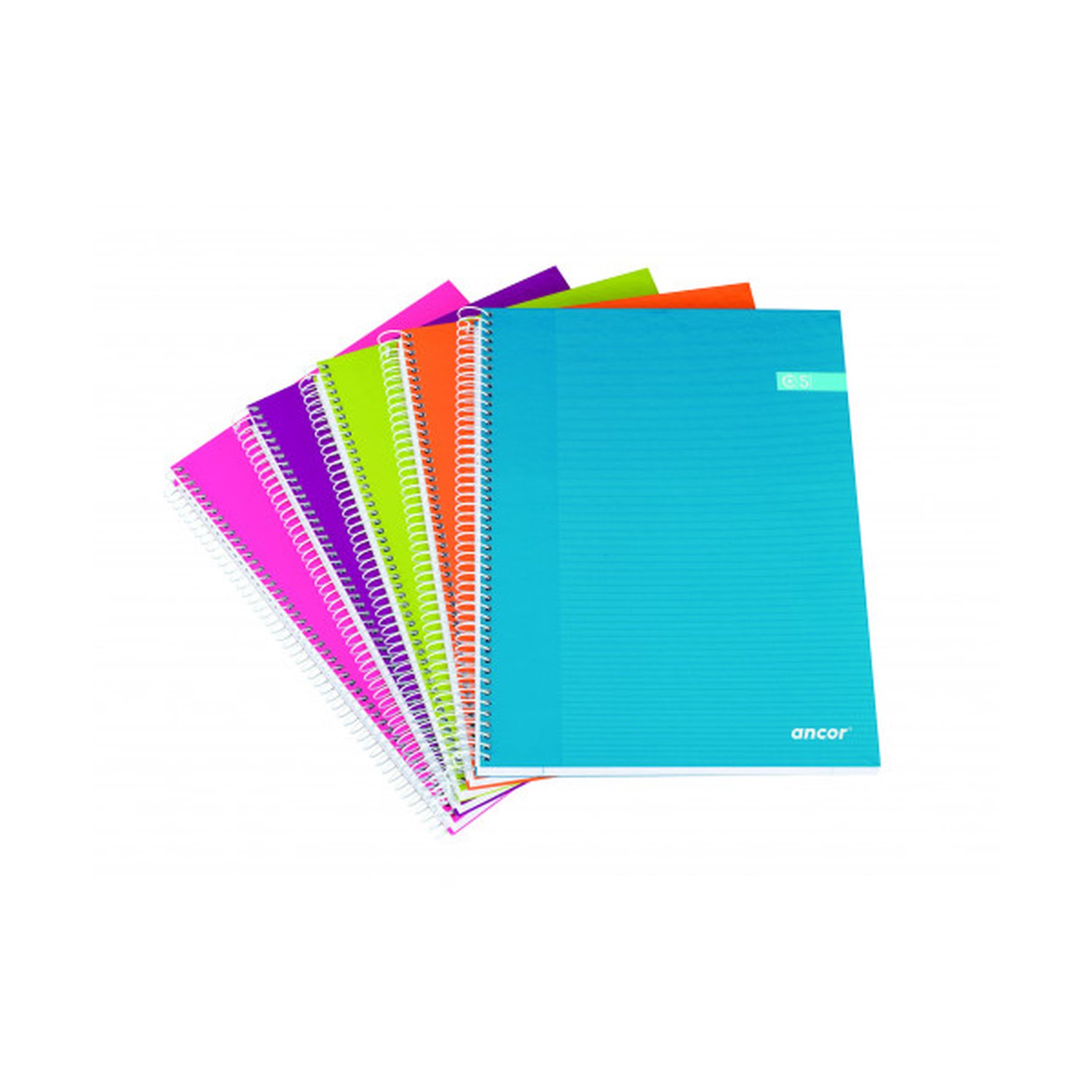 CUADERNO TAPA FORRADA A4 CUADROS 120 HOJAS 70G SURTIDO MODA CLASSIC STRIPES ANCOR 040050 (8 Uds)