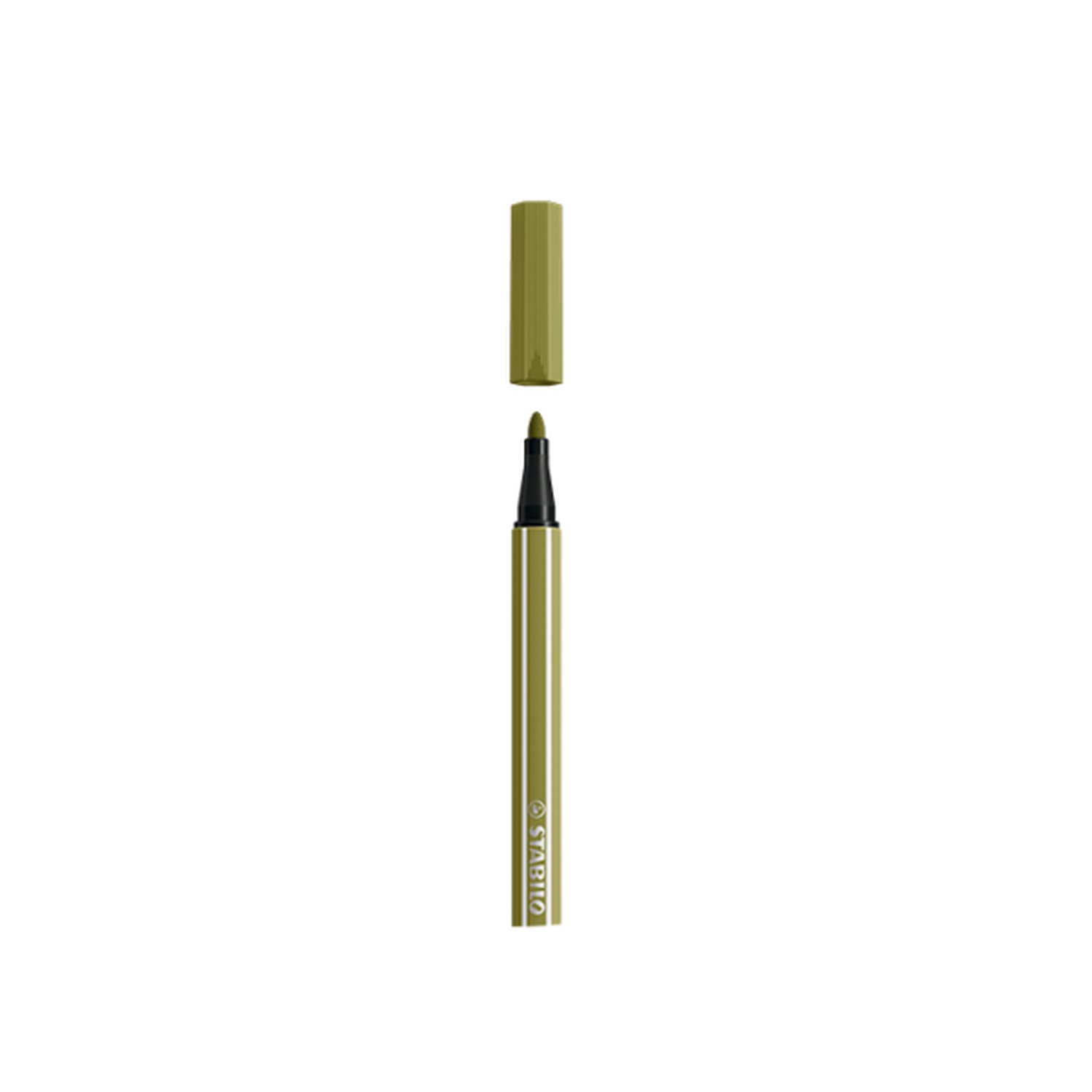 ROTULADOR PUNTA FIBRA MEDIA 1MM. PEN 68 VERDE BARRO STABILO 68/37 (10 Uds)