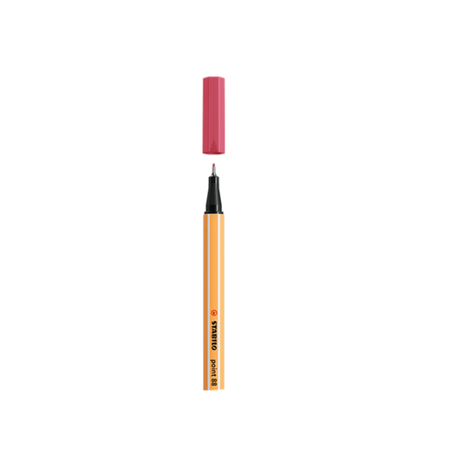 ROTULADOR PUNTA FINA POINT 88 0.4MM ROJO FRESA STABILO 88/49 (10 Uds)