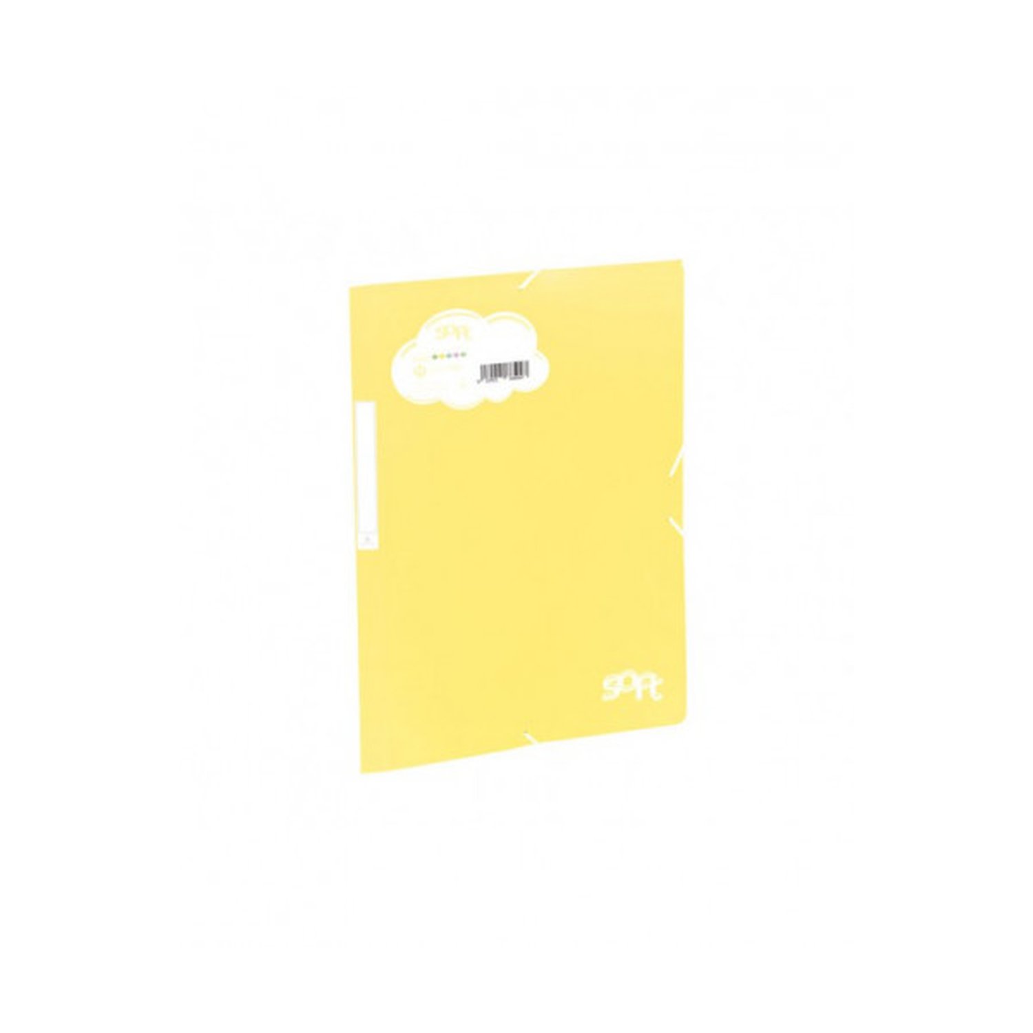 CARPETA SOLAPAS SOFT POLIPROPILENO C/ETIQUETA Y GOMA AMARILLO CARCHIVO 20160120