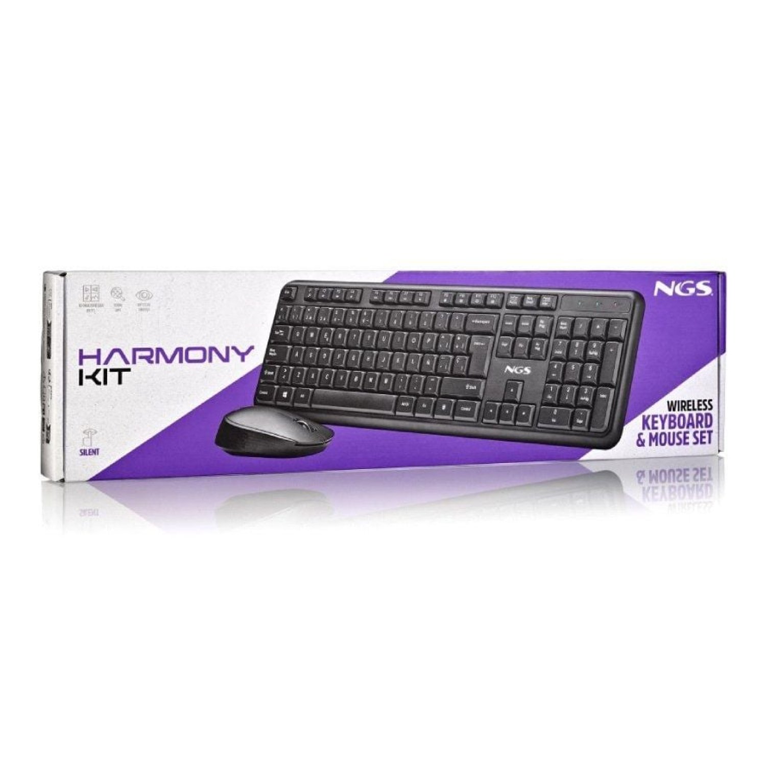 NGS Harmony Kit · Teclado y Ratón Inalámbricos