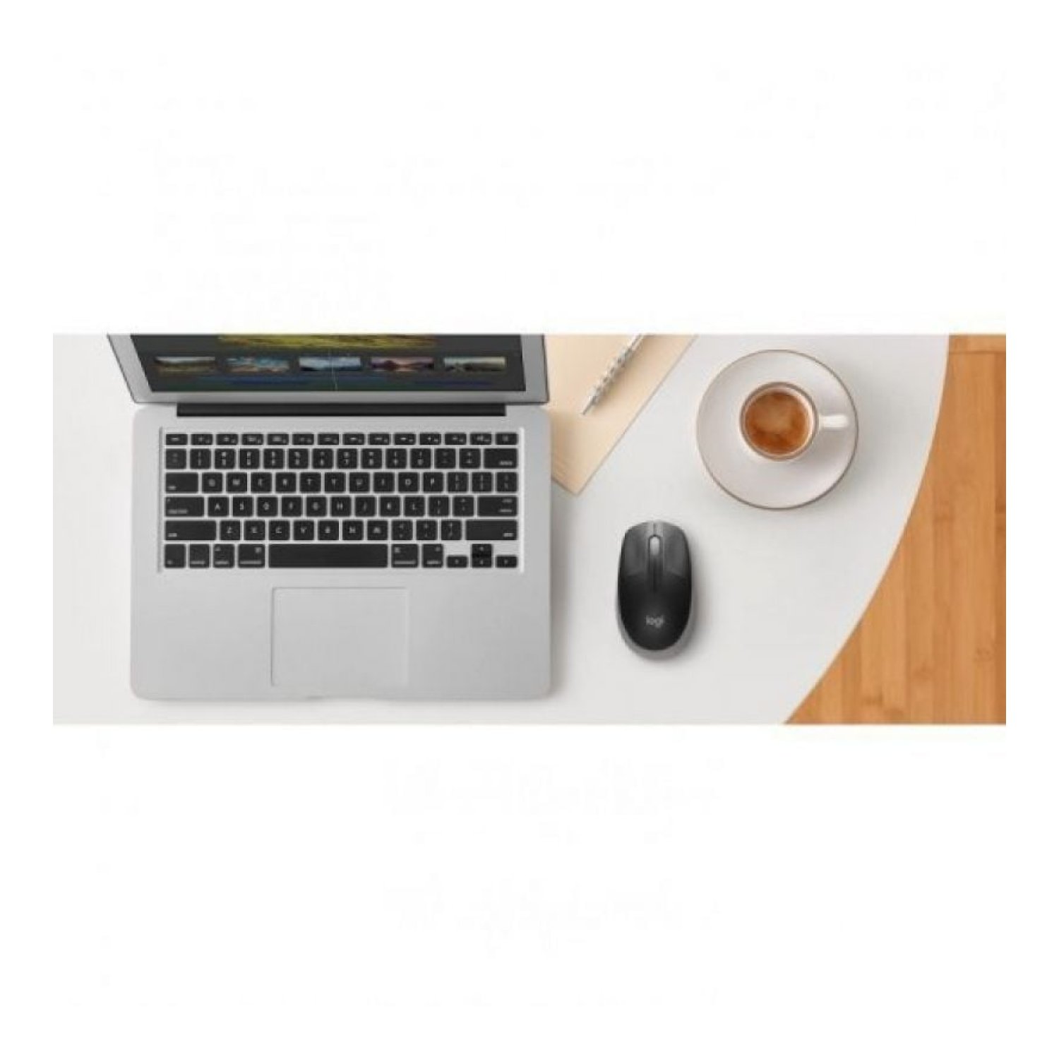 Logitech M190 · Ratón Inalámbrico · Hasta 1000 DPI · Gris Medio