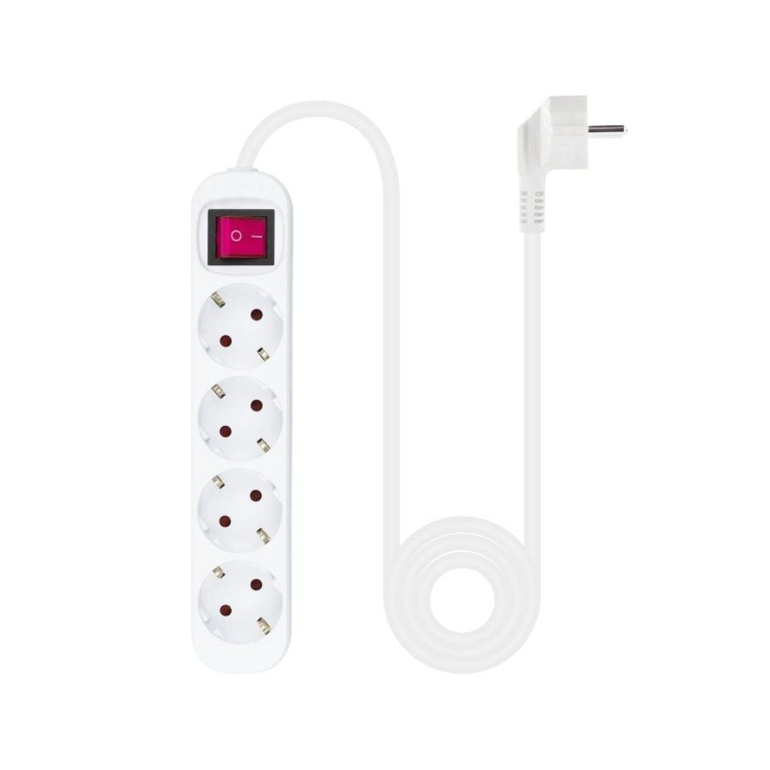 Nanocable · Regleta 4 Tomas · Cable 1,4m · Blanca