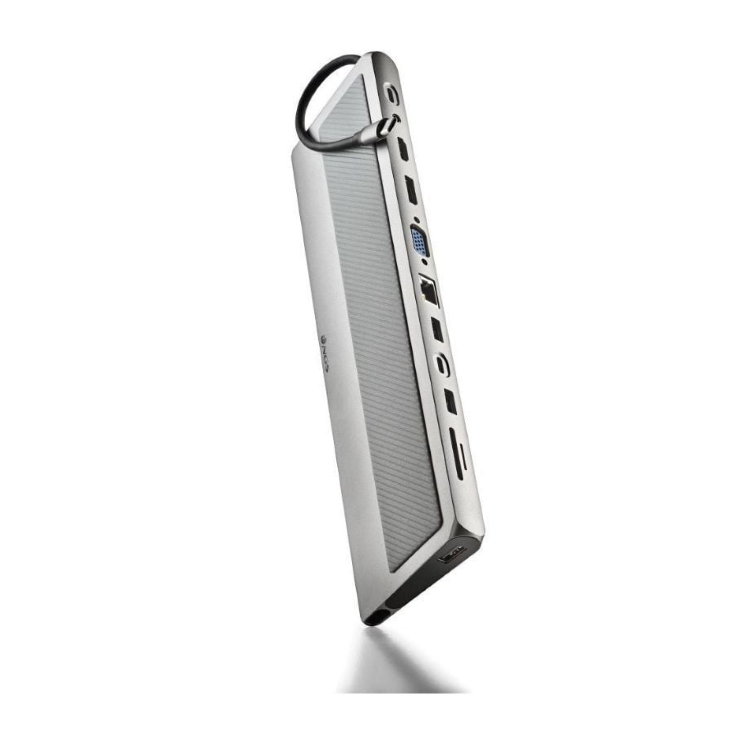 NGS WonderDock 12 Pro · Docking USB-C · 3xUSB · 2xHDMI 4K · RJ45 · Lector Tarjetas · Gris