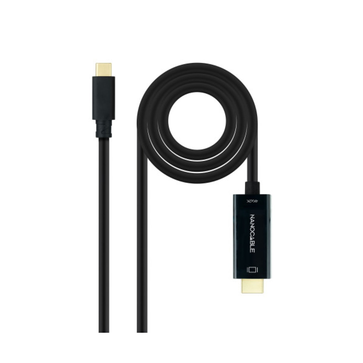 Nanocable · USB Tipo-C a HDMI · 3m · Negro
