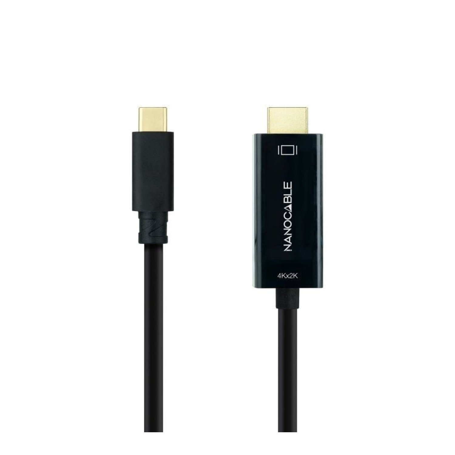 Nanocable · USB Tipo-C a HDMI · 3m · Negro