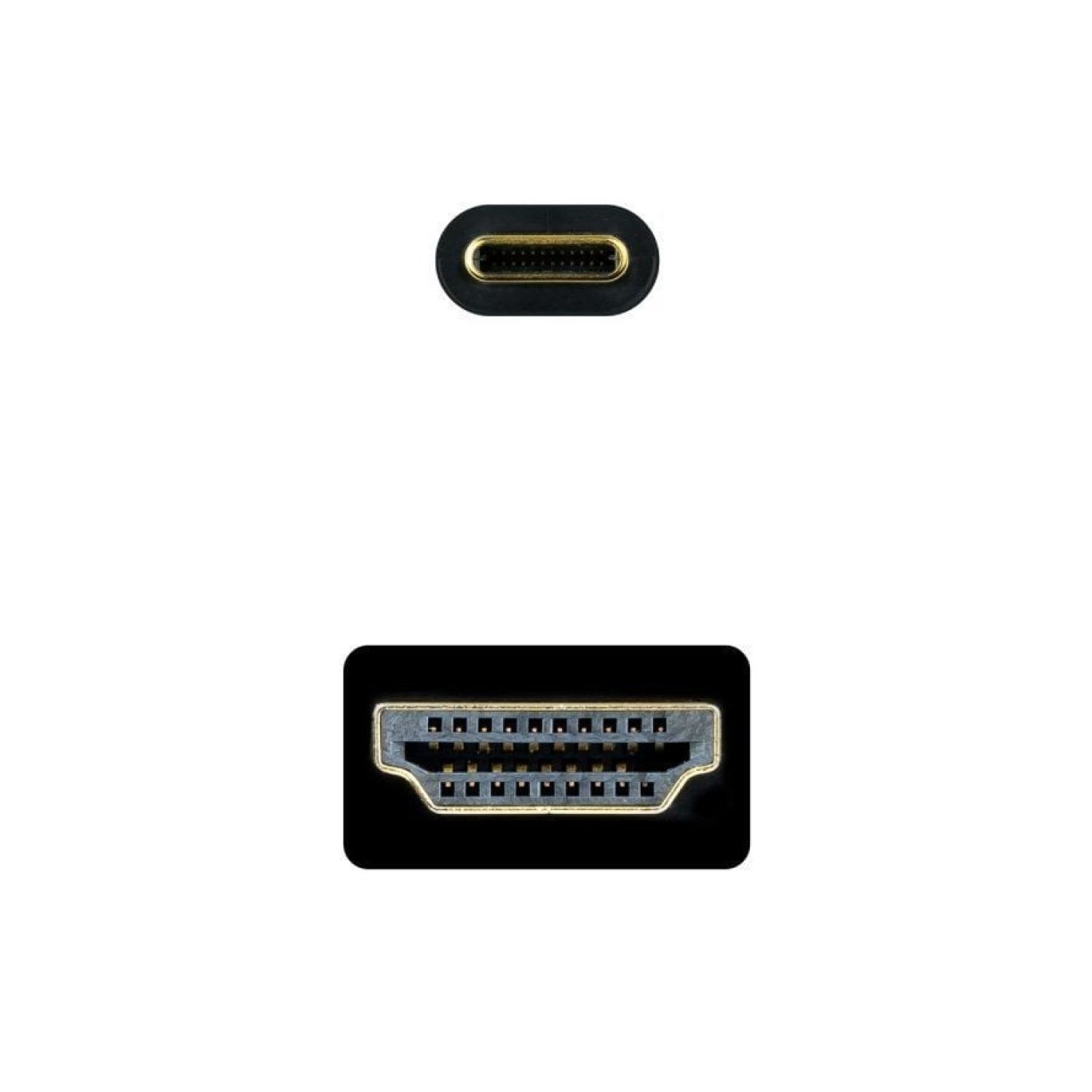 Nanocable · USB Tipo-C a HDMI · 3m · Negro
