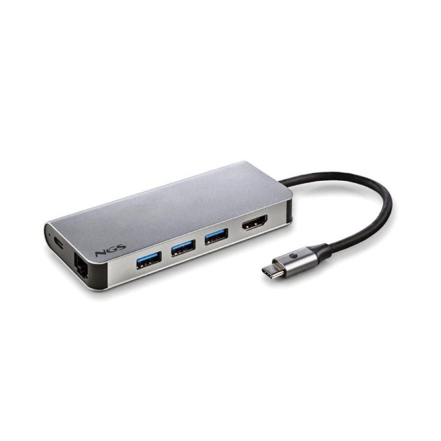 NGS WonderDock 8 · Docking USB-C · 3xUSB · 1xUSB-C DP · HDMI 4K · RJ45 · Lector SD