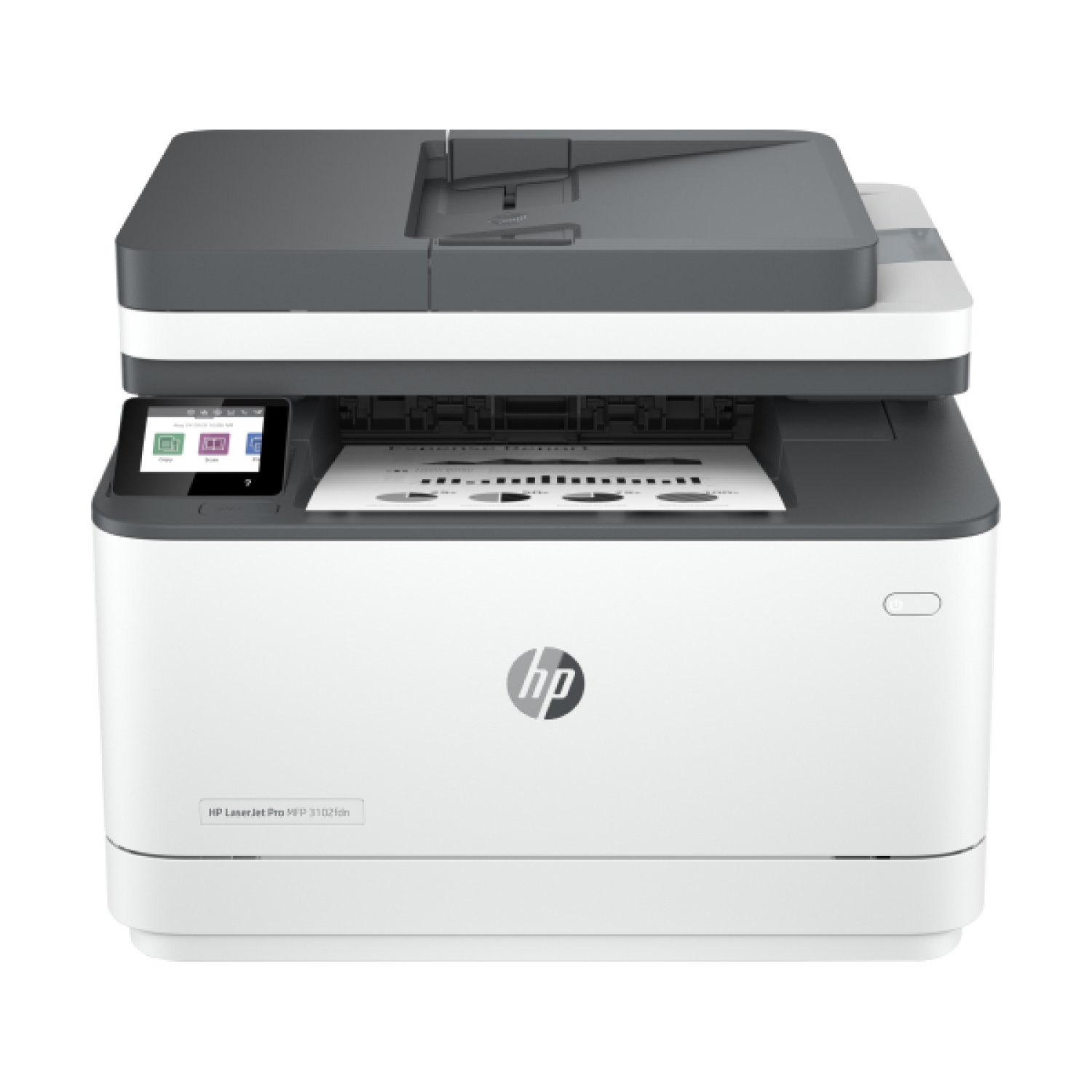 HP LaserJet Pro 3102FDN · Multifunción Láser Monocromo · Fax · Dúplex · Blanca