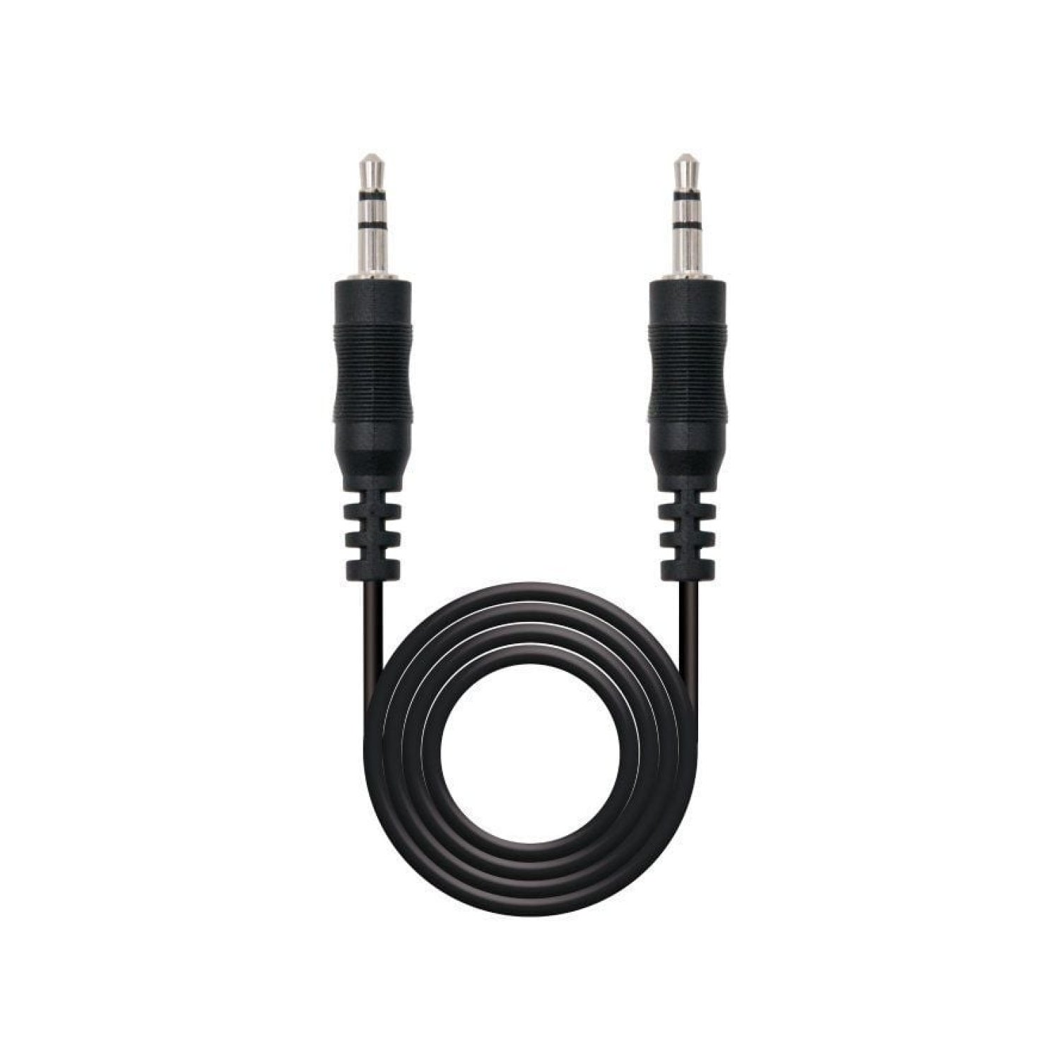 Nanocable · Cable Estéreo Jack 3.5 · 5m · Negro