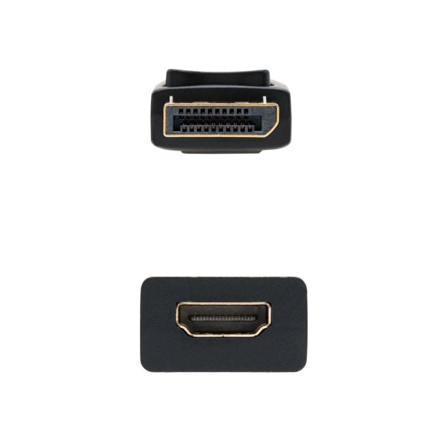 Nanocable · Conversor DisplayPort a HDMI · 15cm · Negro