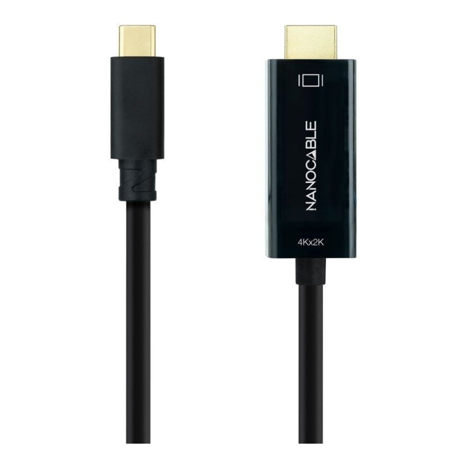 Nanocable · Cable USB Tipo-C a HDMI · 5m · Negro