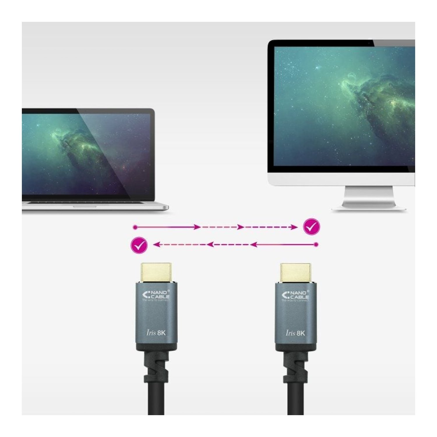 Nanocable Cable HDMI 2.1 · 8K · 10 m · Negro · Macho/Macho