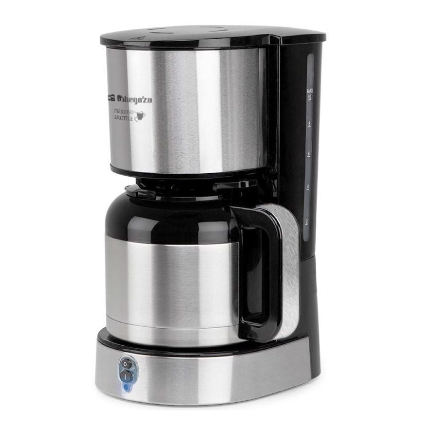 Orbegozo CG 5020 · Cafetera Goteo · 12 Tazas · Plata